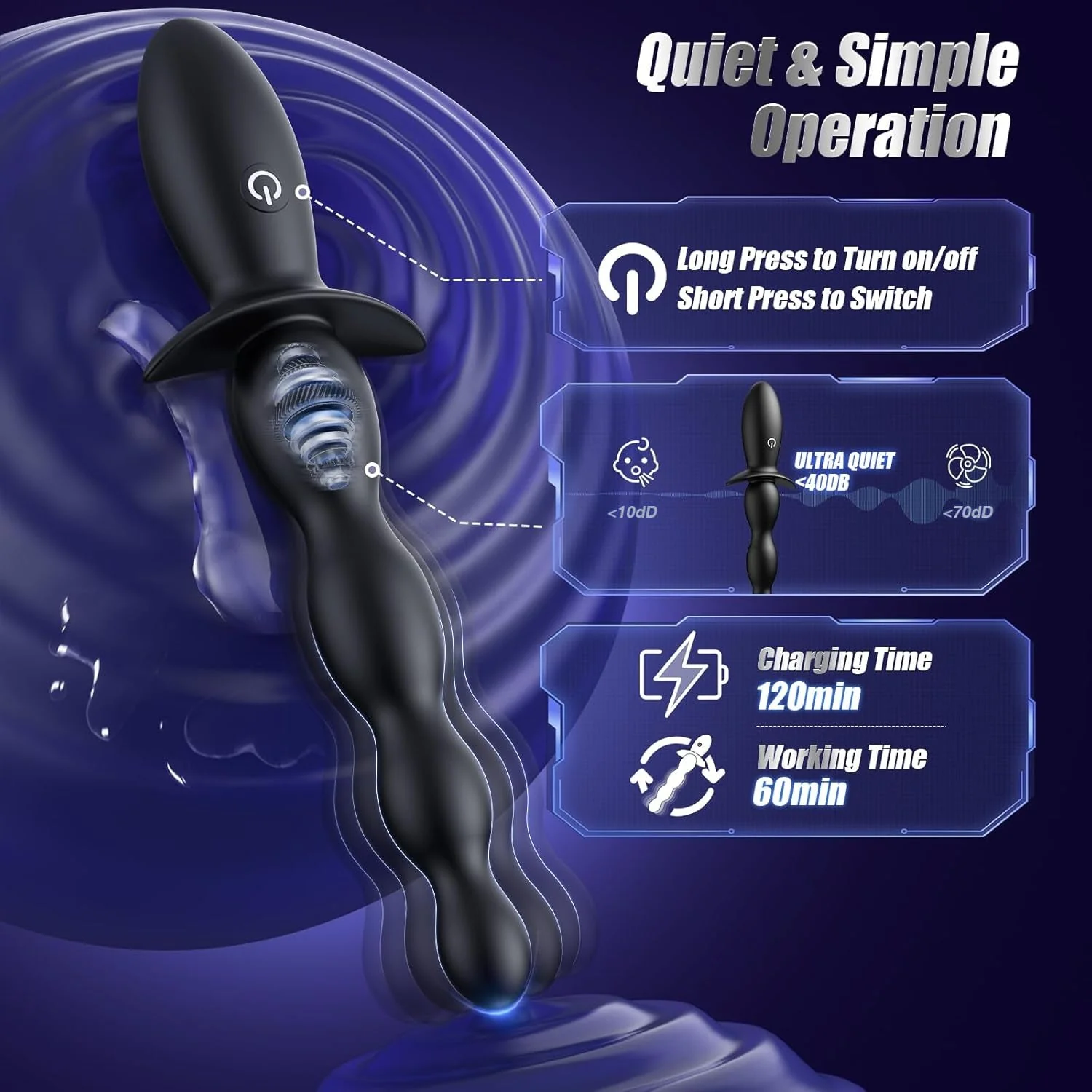 PulseLadder App-Control Anal Beads Vibrator - Image 8