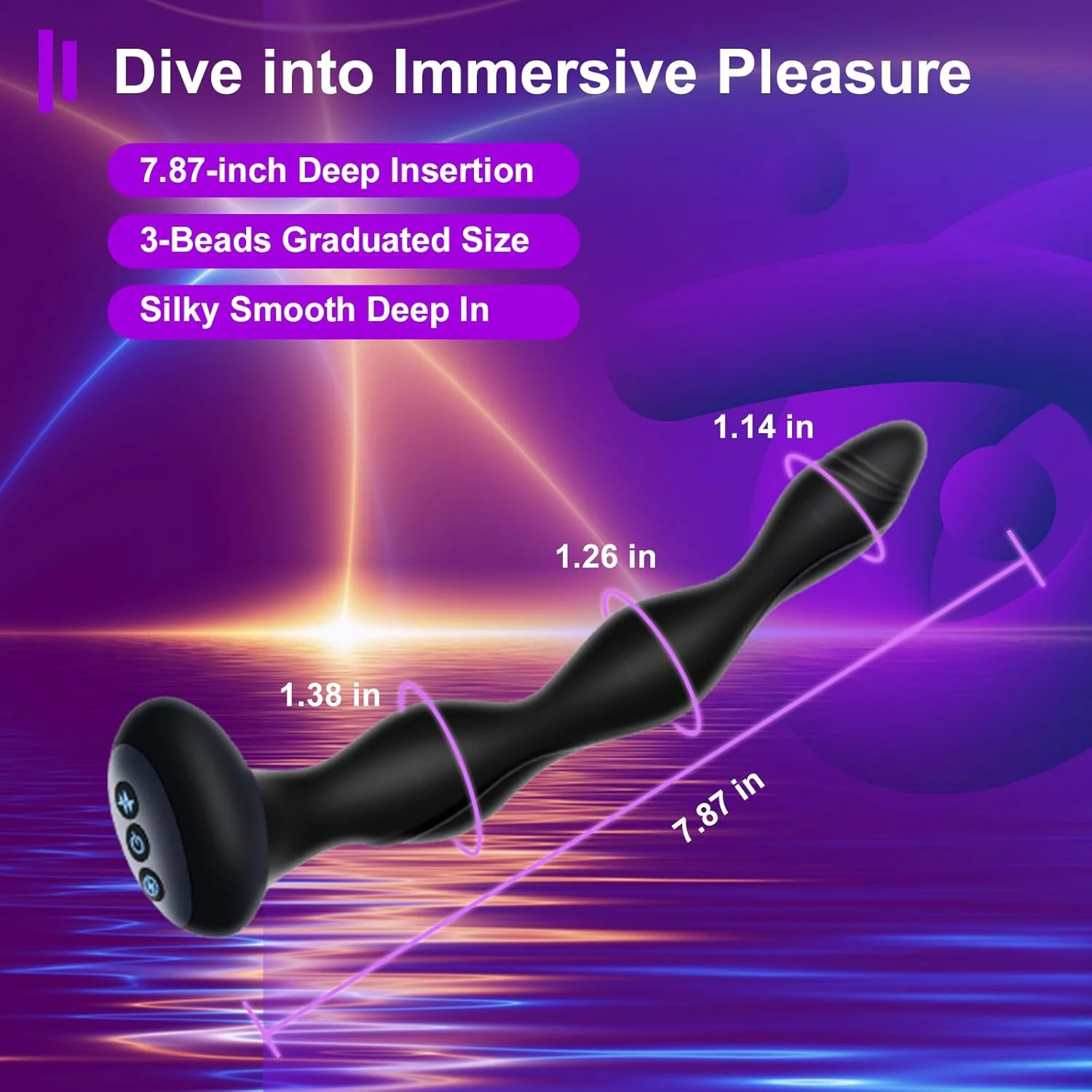 PulseLuxe E-Stim Anal Massager Plug - Image 3