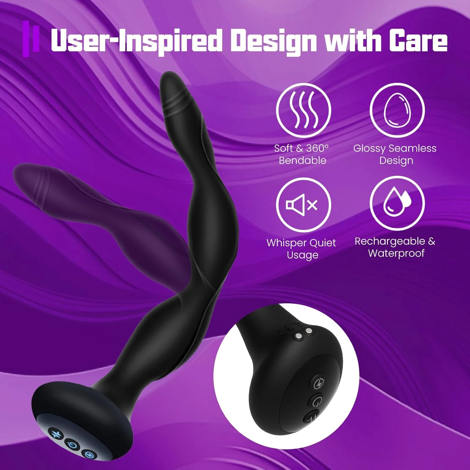 PulseLuxe E-Stim Anal Massager Plug - Image 5