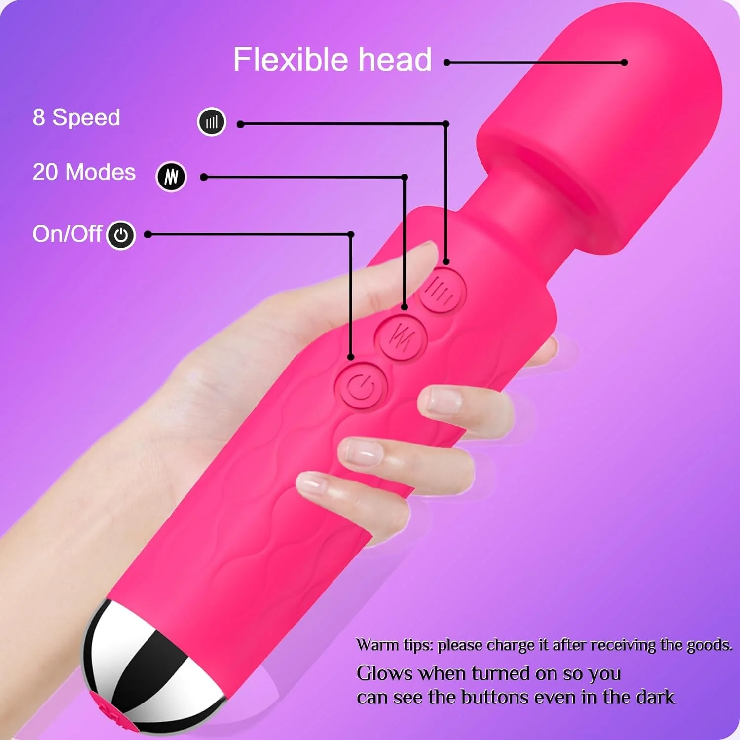 PulseMini G-Spot Wand Vibrator - Image 4
