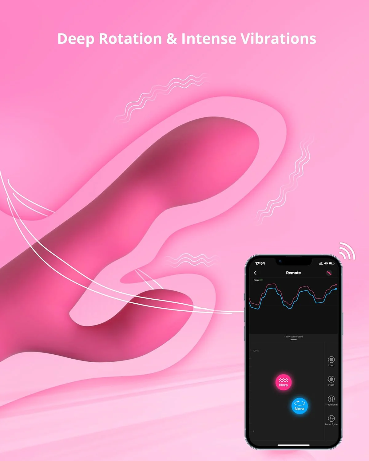 PulsePetal App-Controlled Rabbit Vibrator with Rotating Shaft - Image 6