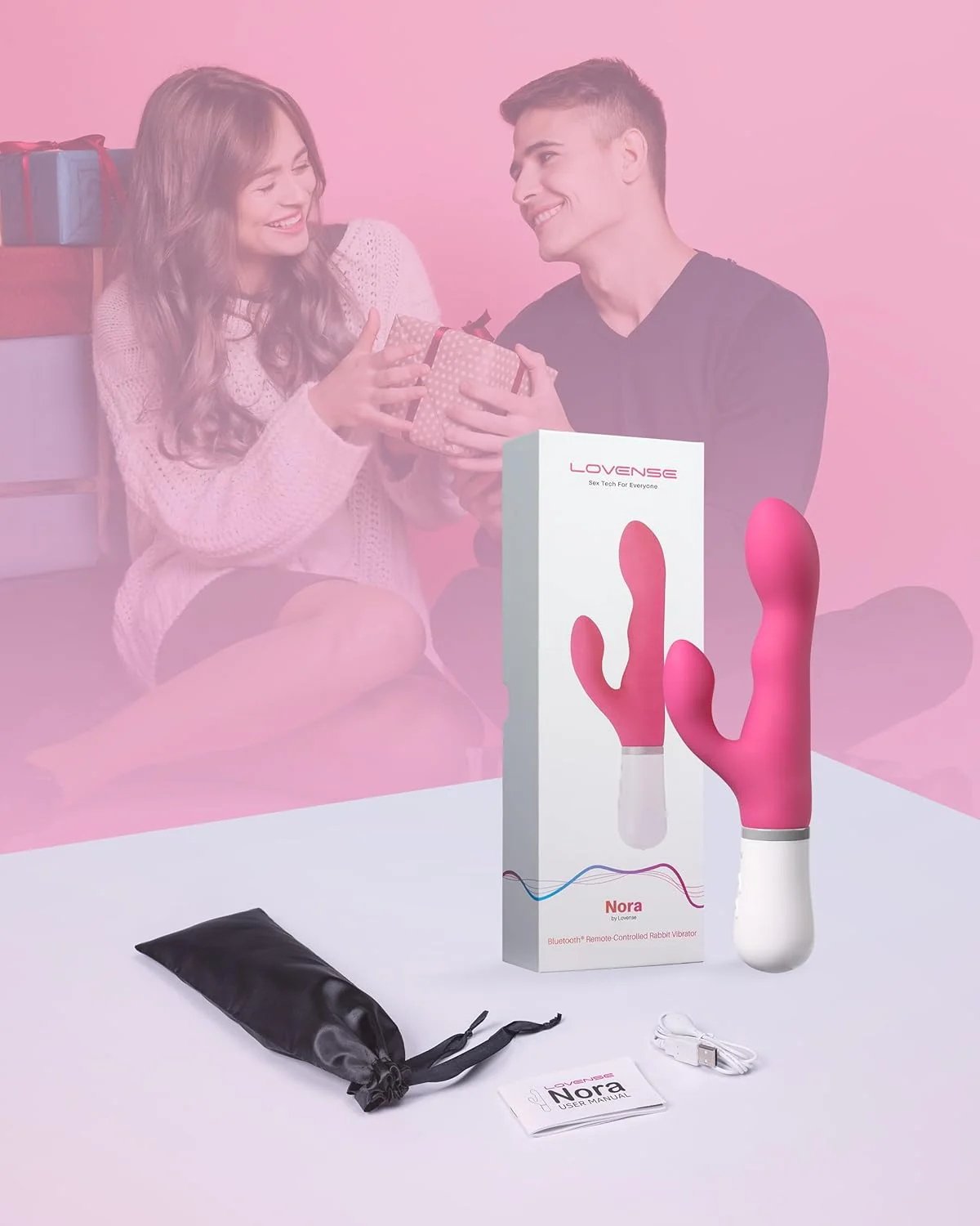 PulsePetal App-Controlled Rabbit Vibrator with Rotating Shaft - Image 8