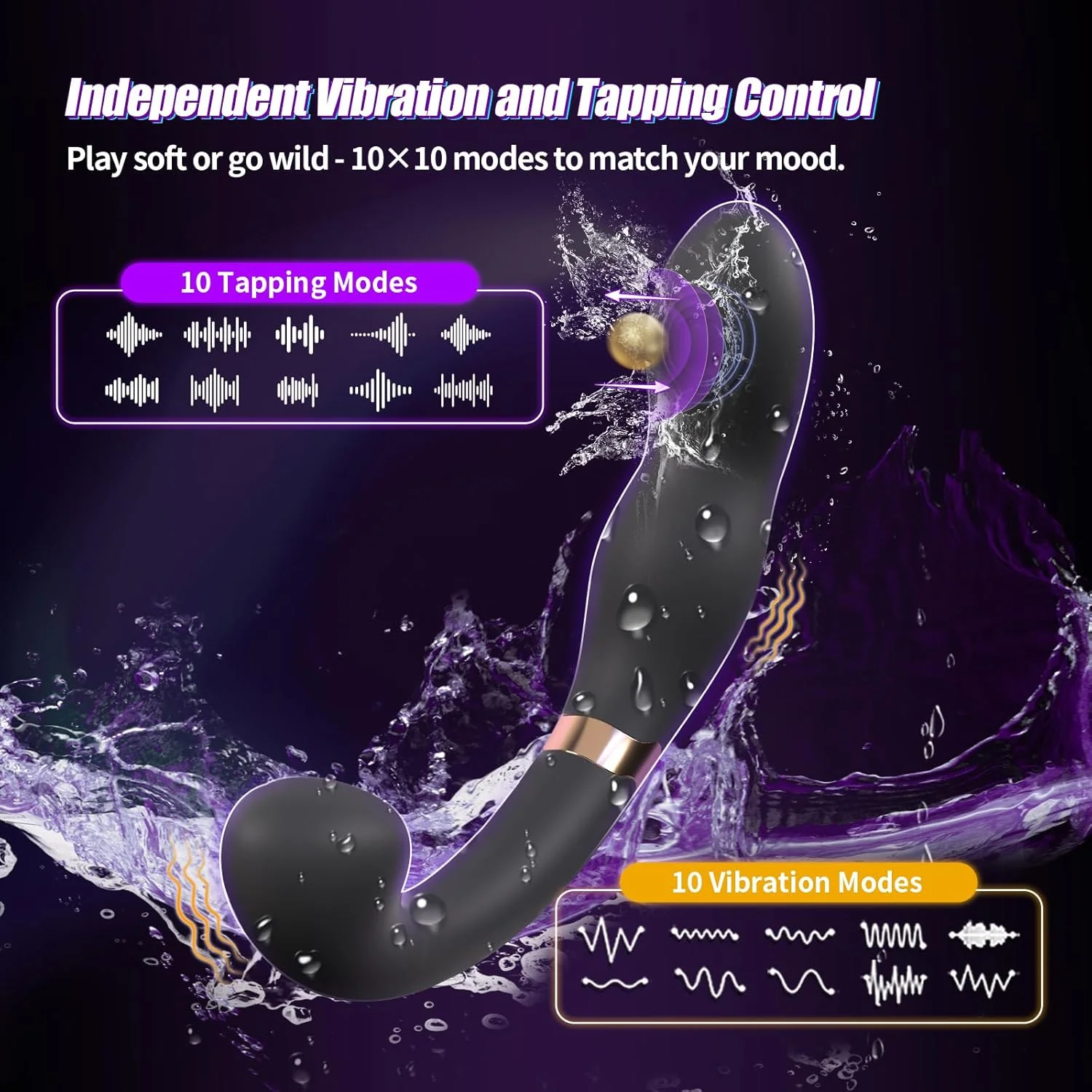 PulseSplit Dual-End Tapping Vibrator - Image 4