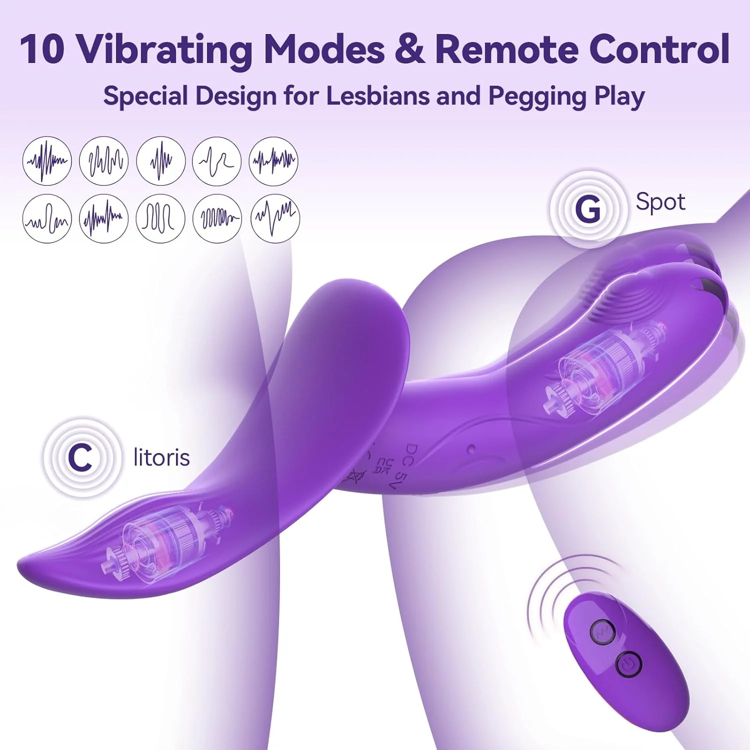 PulseStrap Pegging Vibrating Dildo Strap-On - Image 3