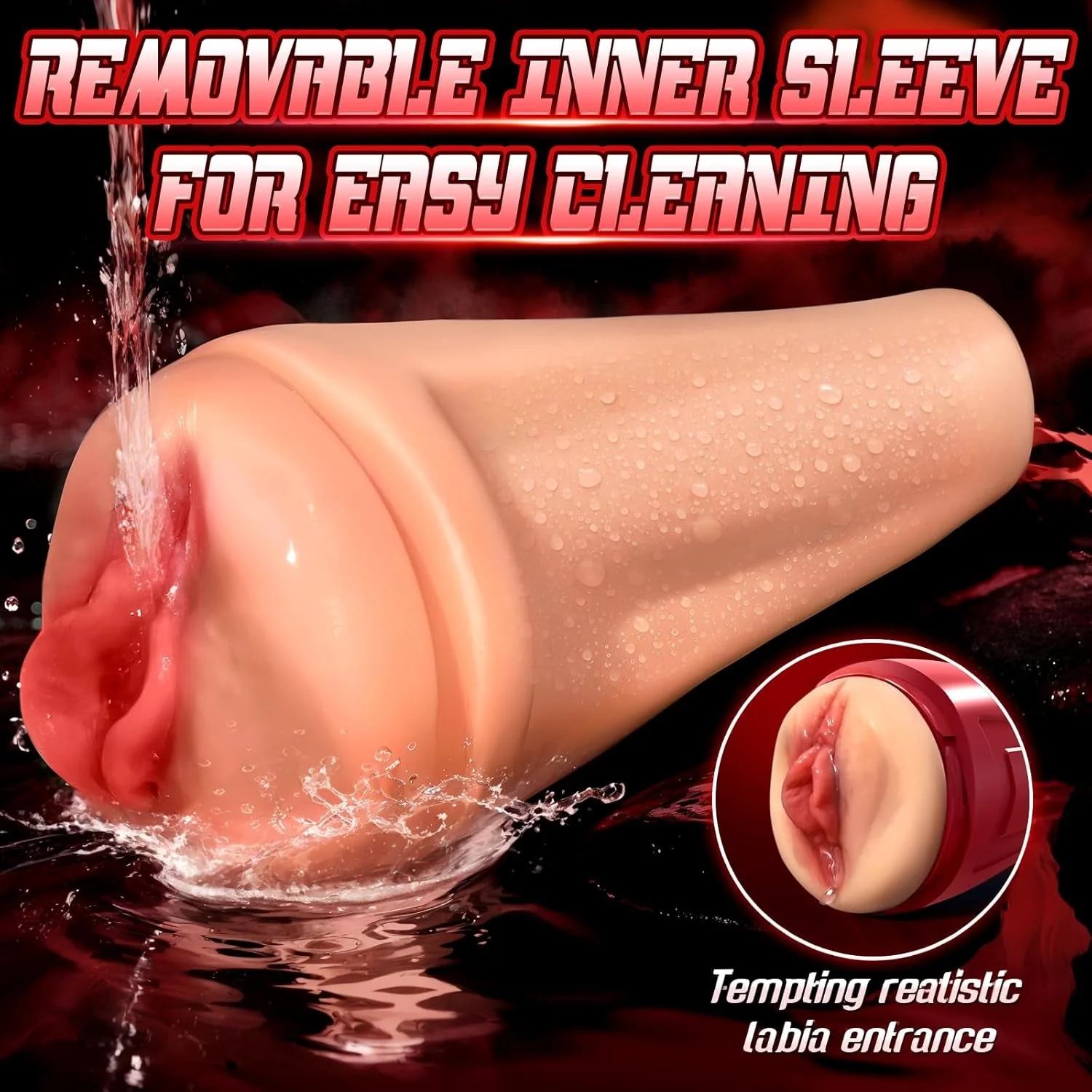 PulseVault Vibrating Male Stroker Fleshlight with 12 Modes - Image 6