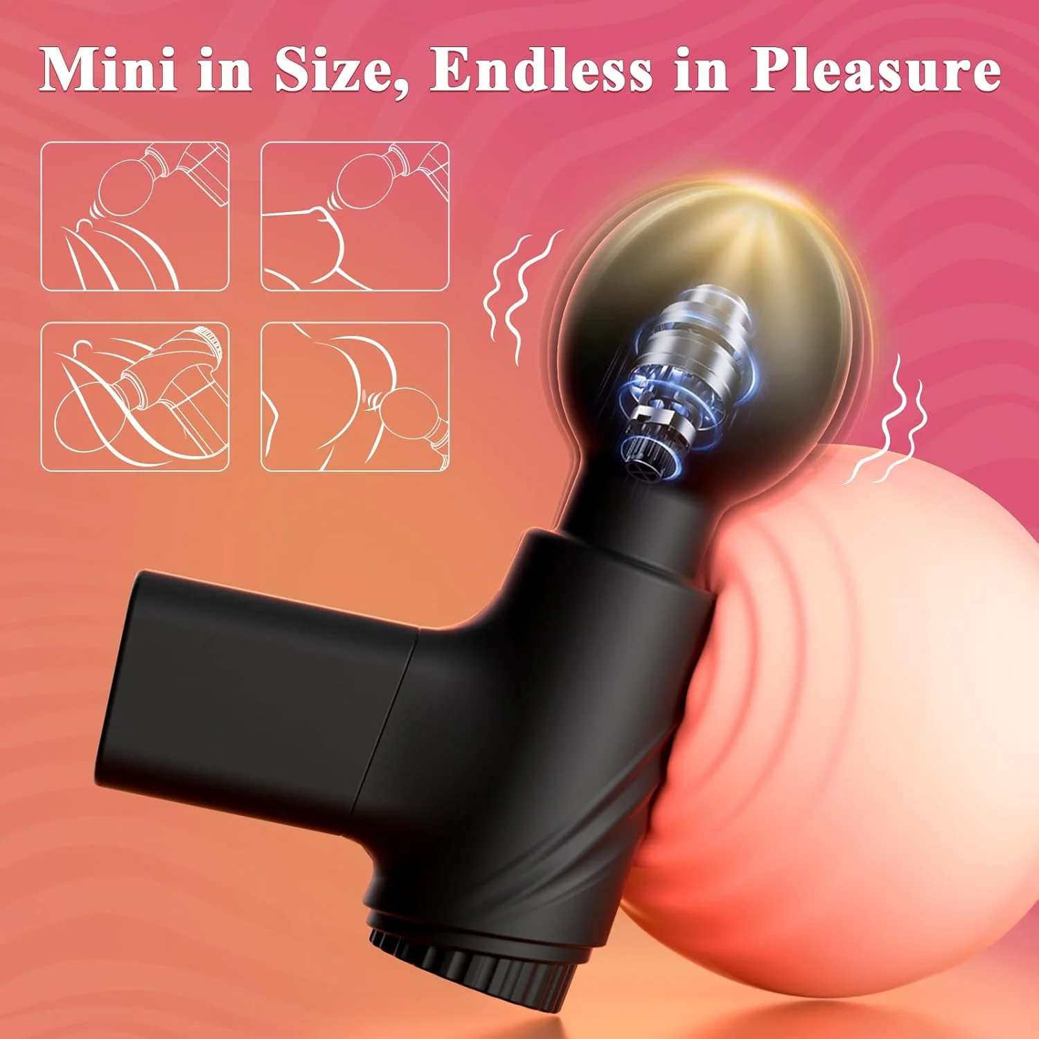 PulseWhisper Mini Wand Vibrator - Image 3