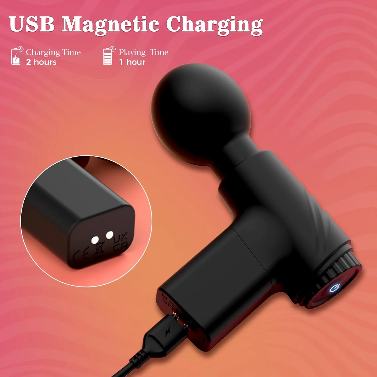 PulseWhisper Mini Wand Vibrator - Image 6