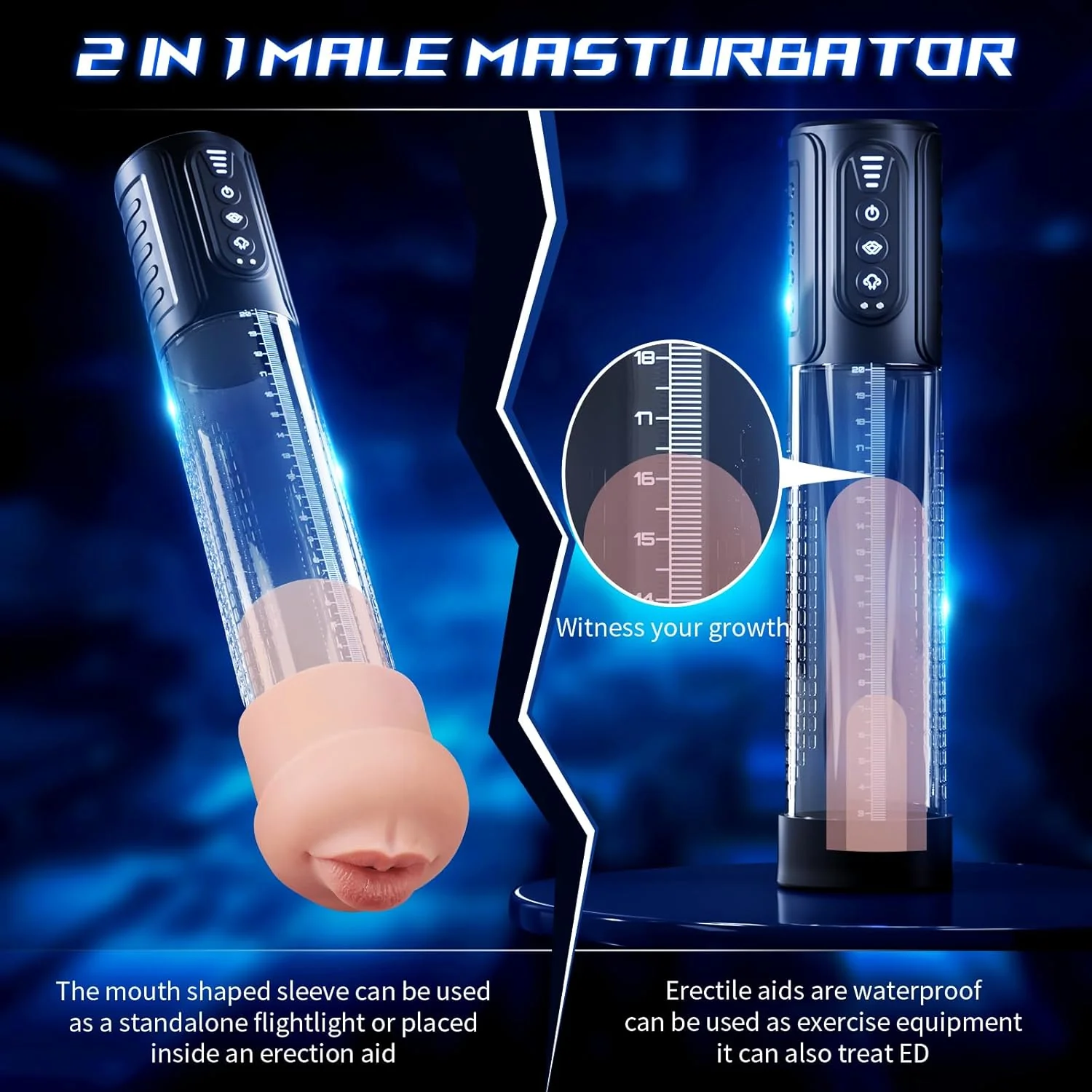 PumpPlay Penis Pump & Mouth Masturbator - Image 5