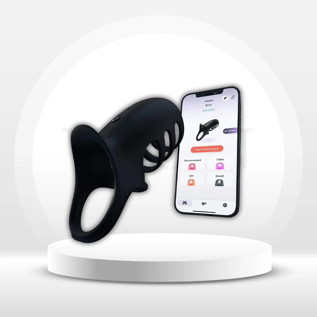 QuadLoop Vibrating Cock Ring Sleeve 10 Modes | Adjustable Fit