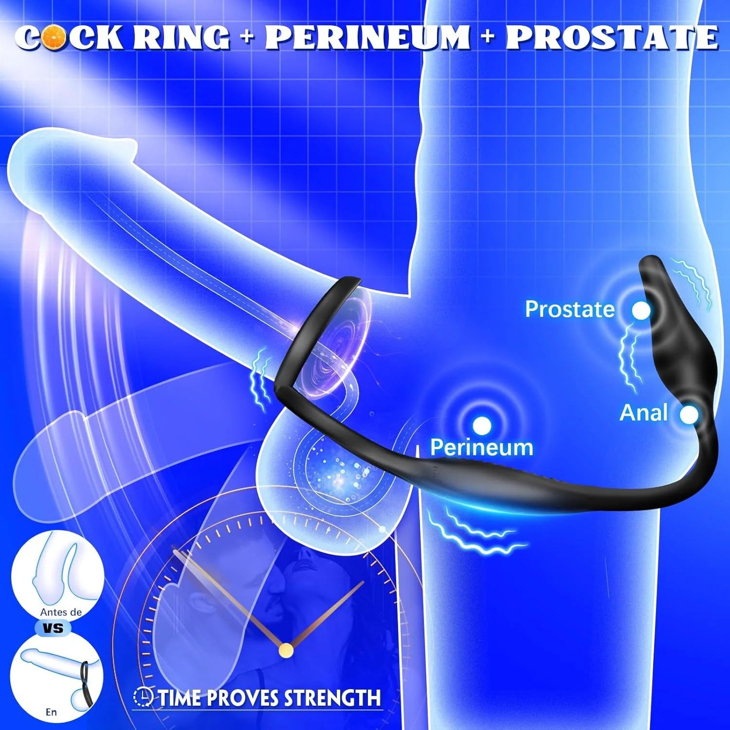 QuadRing 4-in-1 Prostate Massager Cock Ring - Image 2