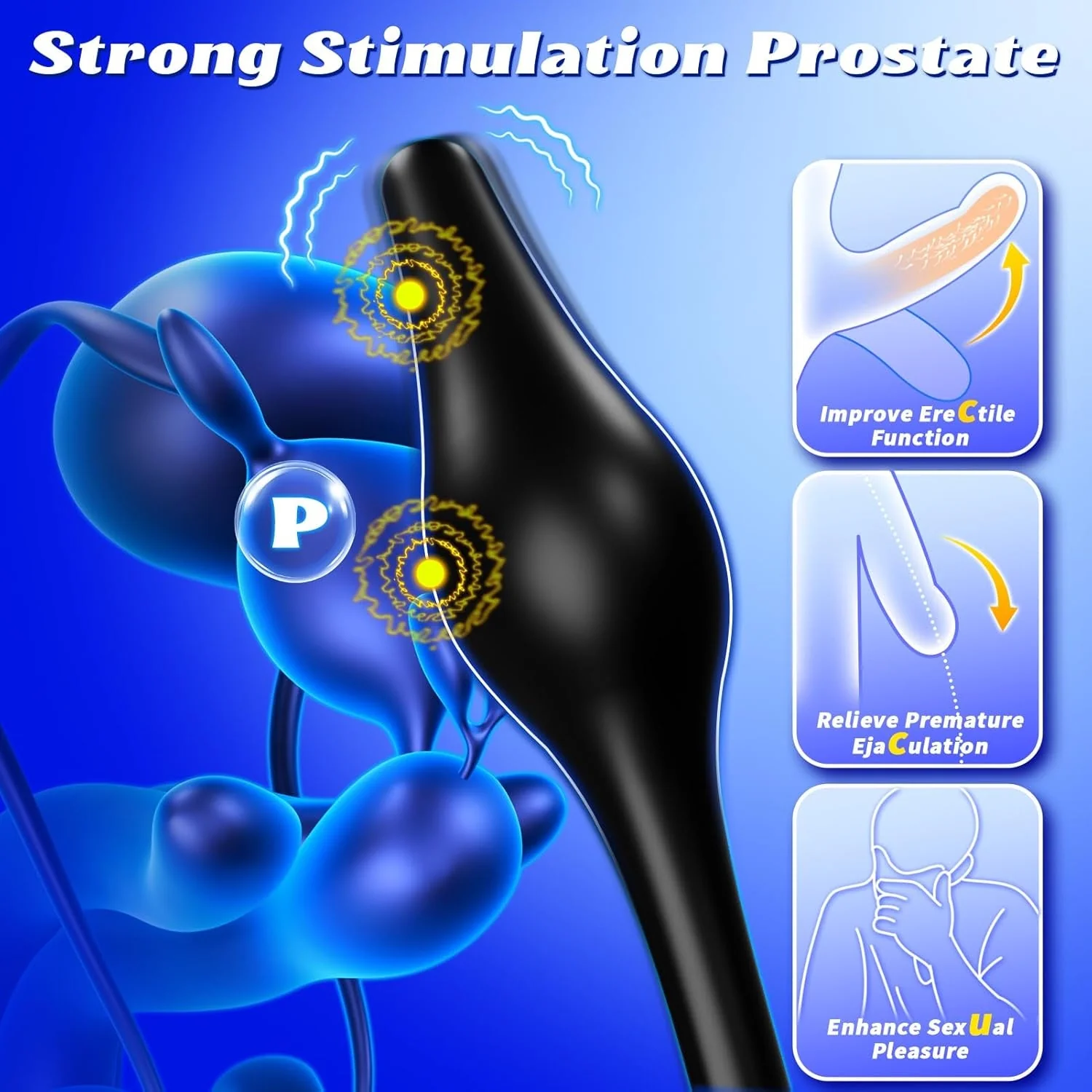 QuadRing 4-in-1 Prostate Massager Cock Ring - Image 3