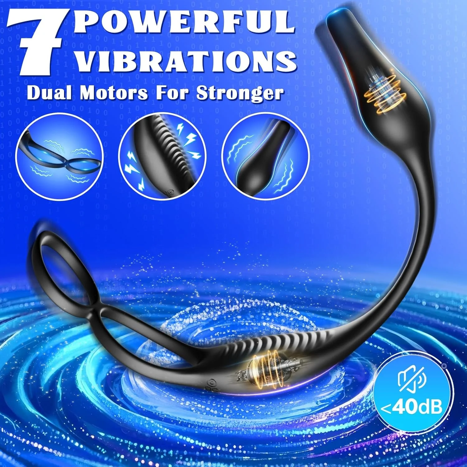 QuadRing 4-in-1 Prostate Massager Cock Ring - Image 4