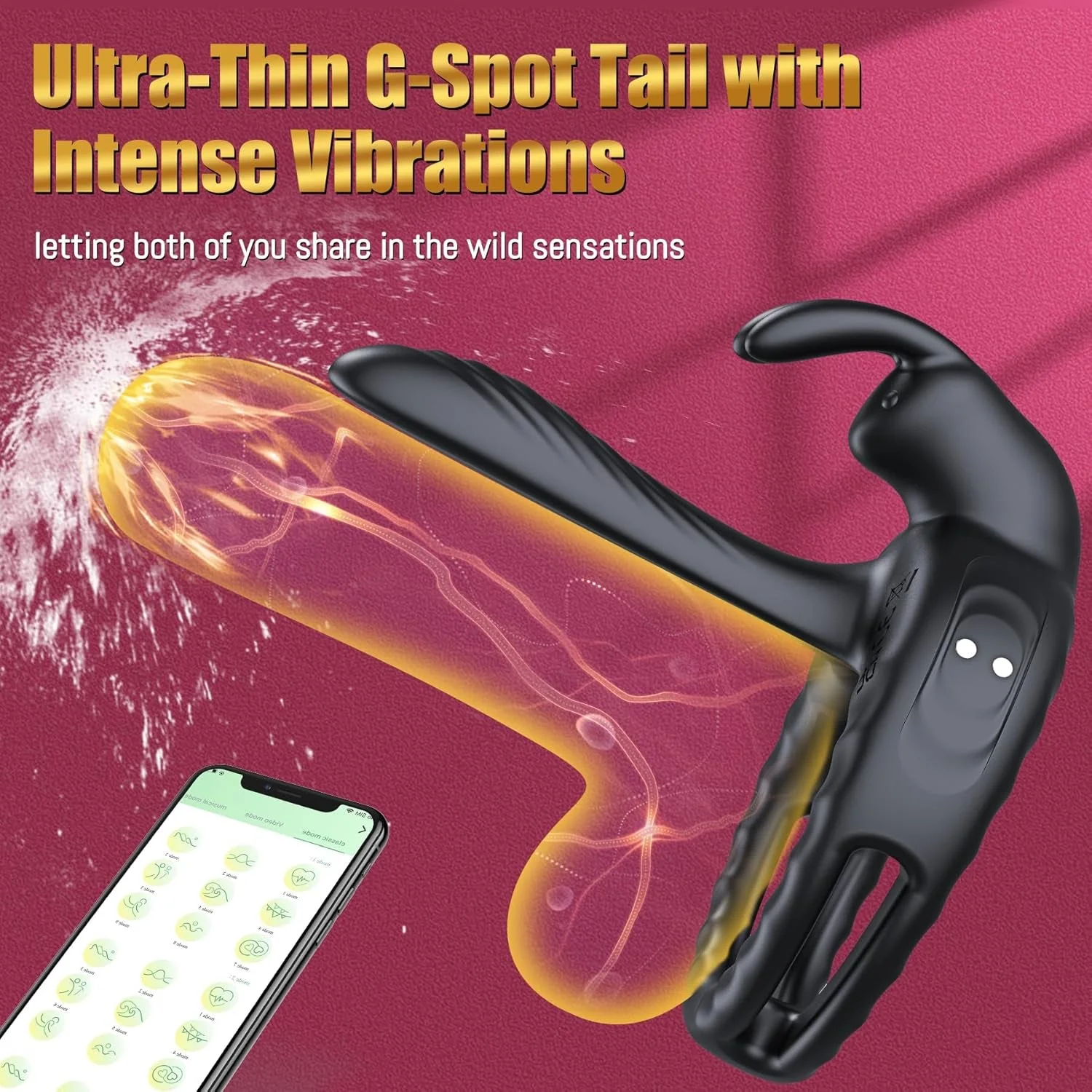 QuadRush 4-in-1 Vibrating Penis Ring - Image 4