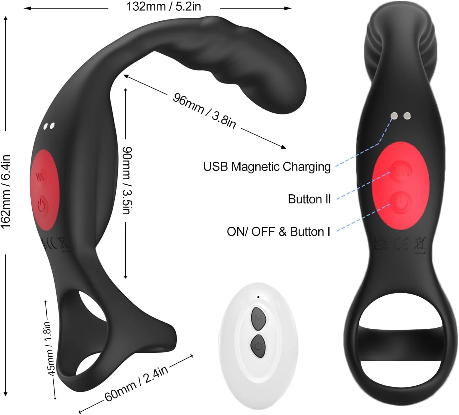 QuattroPulse 4-in-1 Prostate Massager Cock Ring - Image 5