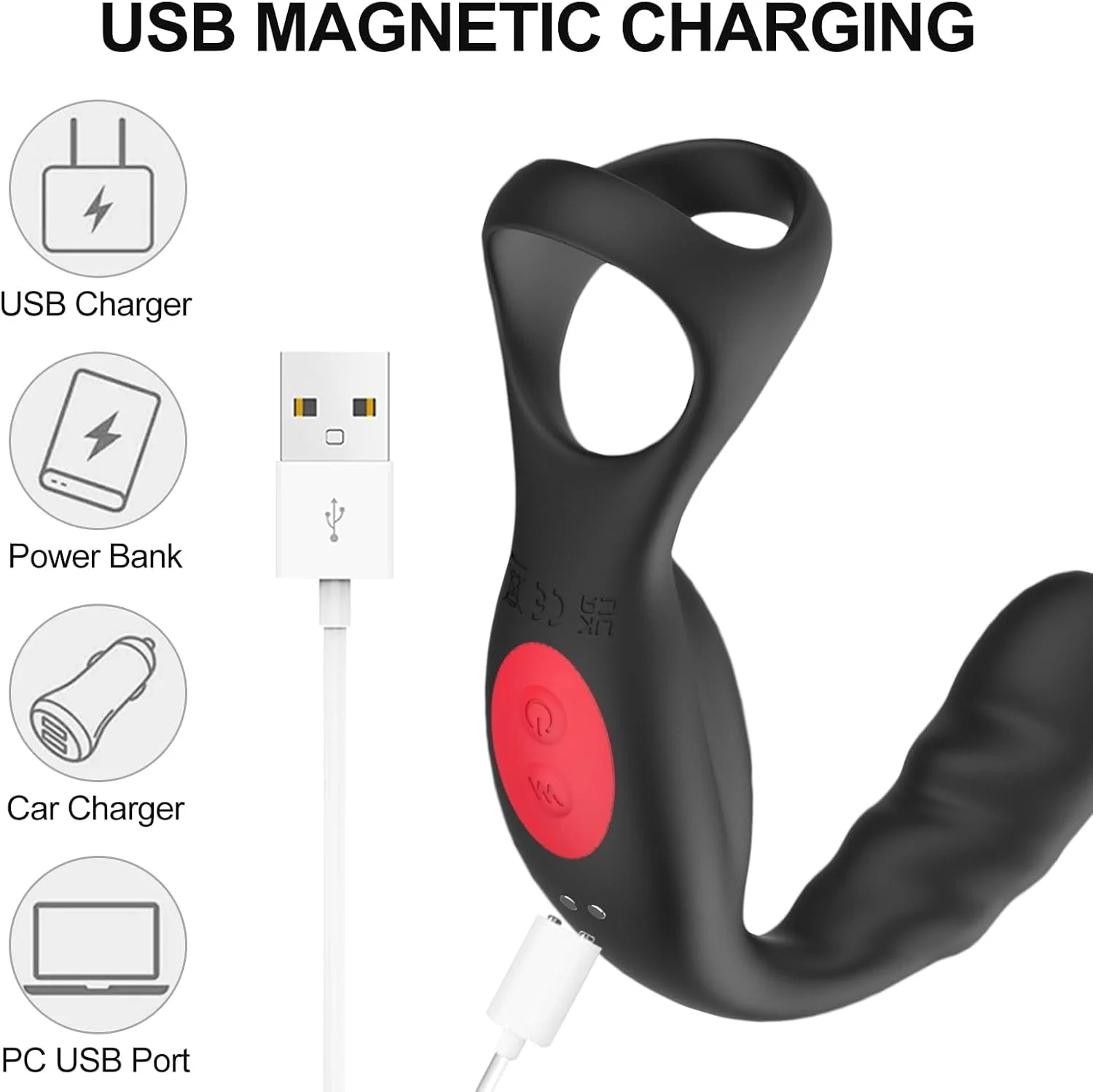 QuattroPulse 4-in-1 Prostate Massager Cock Ring - Image 6