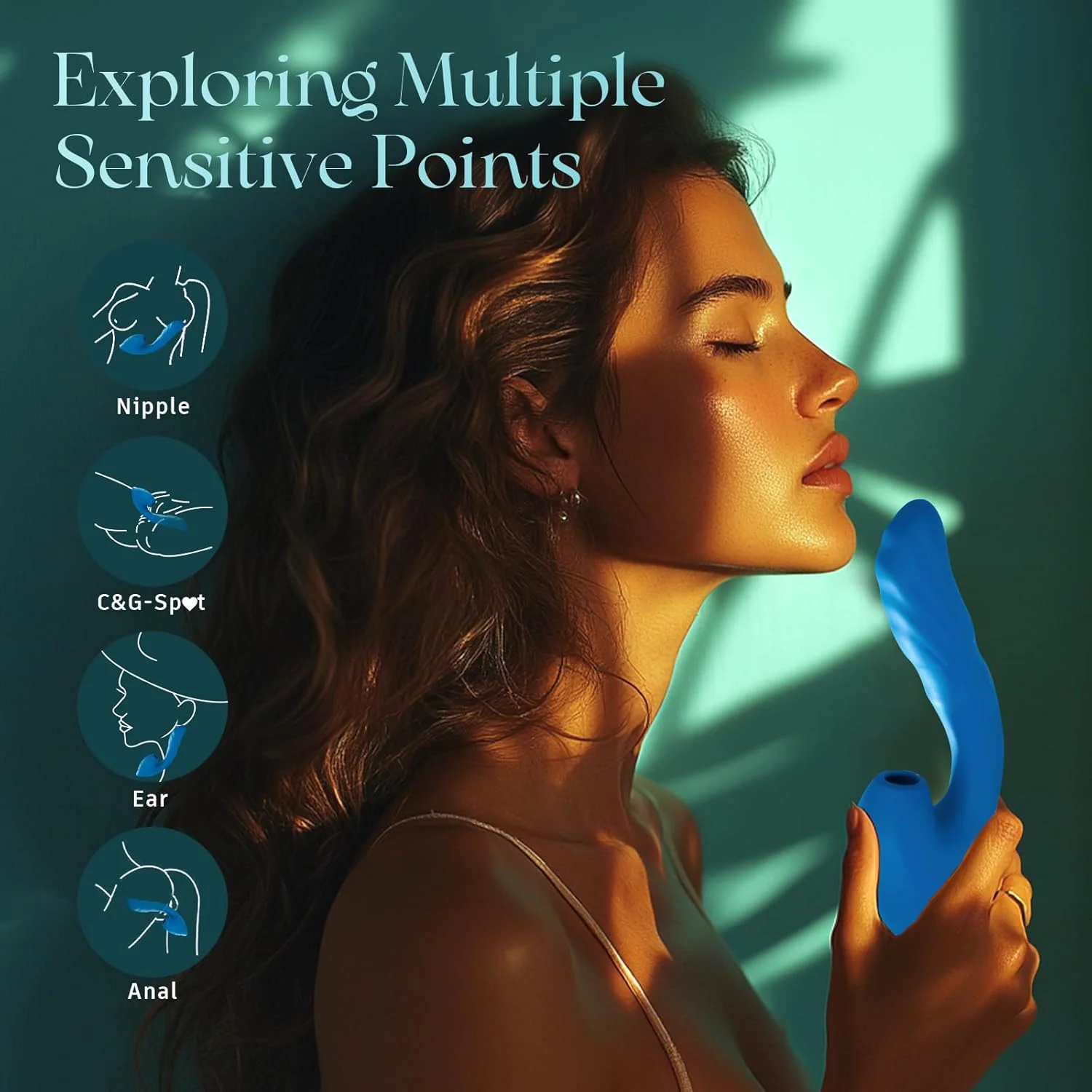 QueenPulse 3-in-1 Sucking & Thrusting Vibrator - Image 3