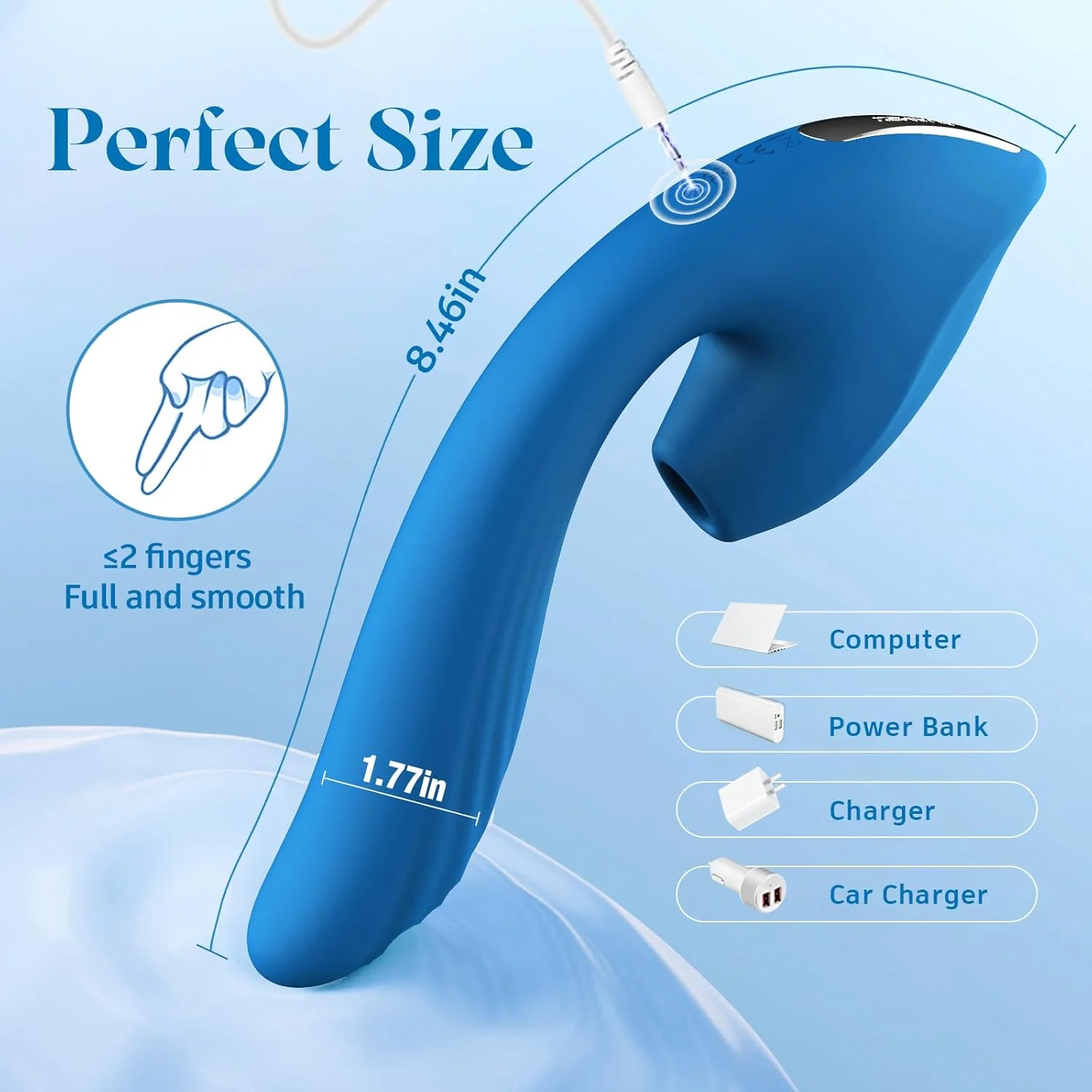 QueenPulse 3-in-1 Sucking & Thrusting Vibrator - Image 7