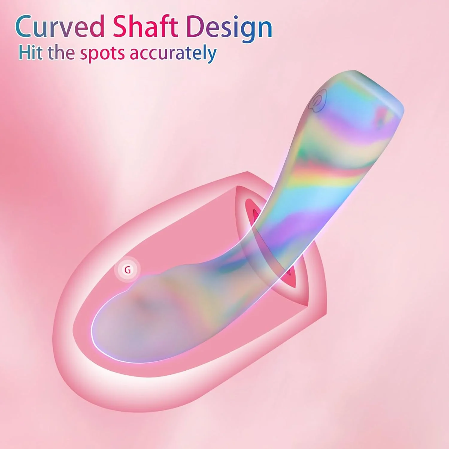 RainbowRush G-Spot Dildo Vibrator Wand - Image 3