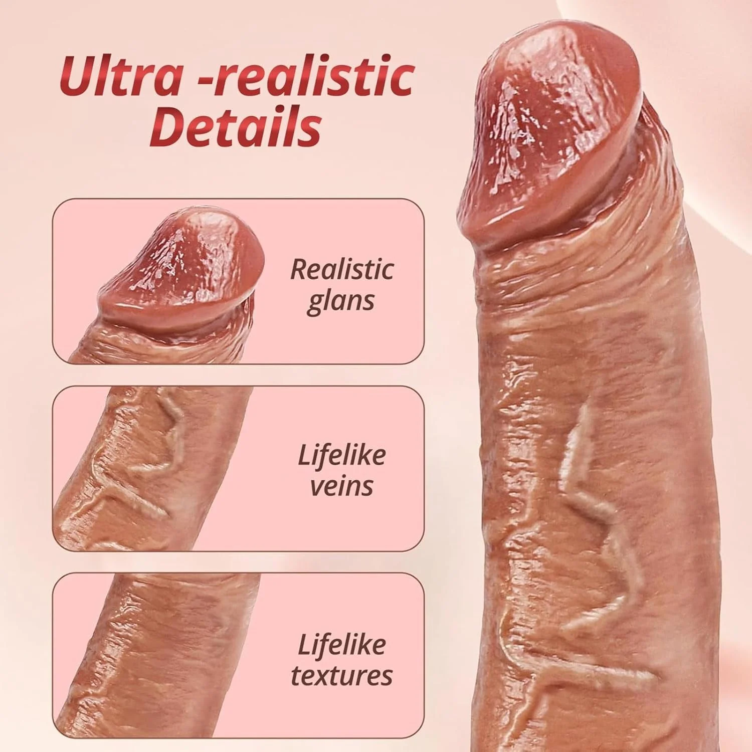 RealFit Realistic Vibrating Penis Sleeve - Image 4