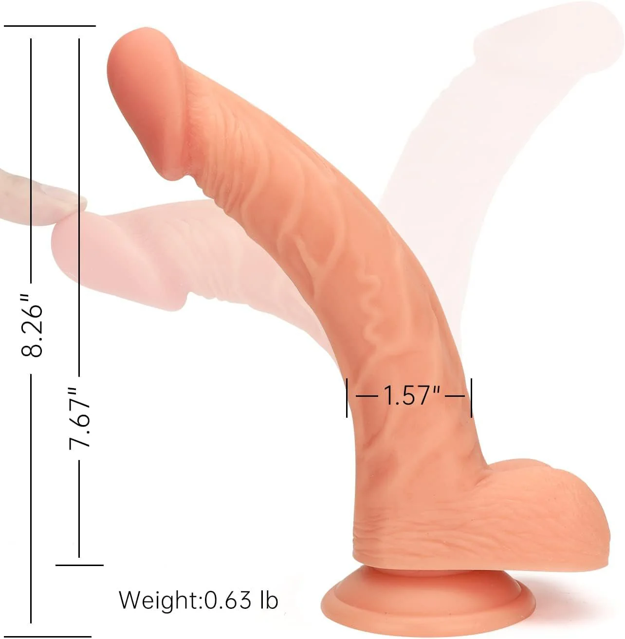 RealMate Realistic Silicone Strap-On Dildo & Harness - Image 2