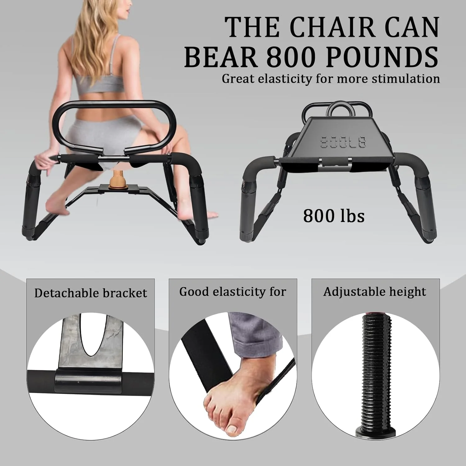 RhythmRise Adjustable Sex Chair with Dildo Mount - Image 4