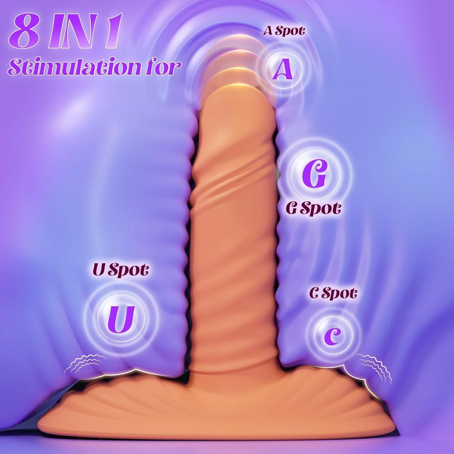 RideCrown  8-in-1 Thrusting Riding Dildo Vibrator - Image 2