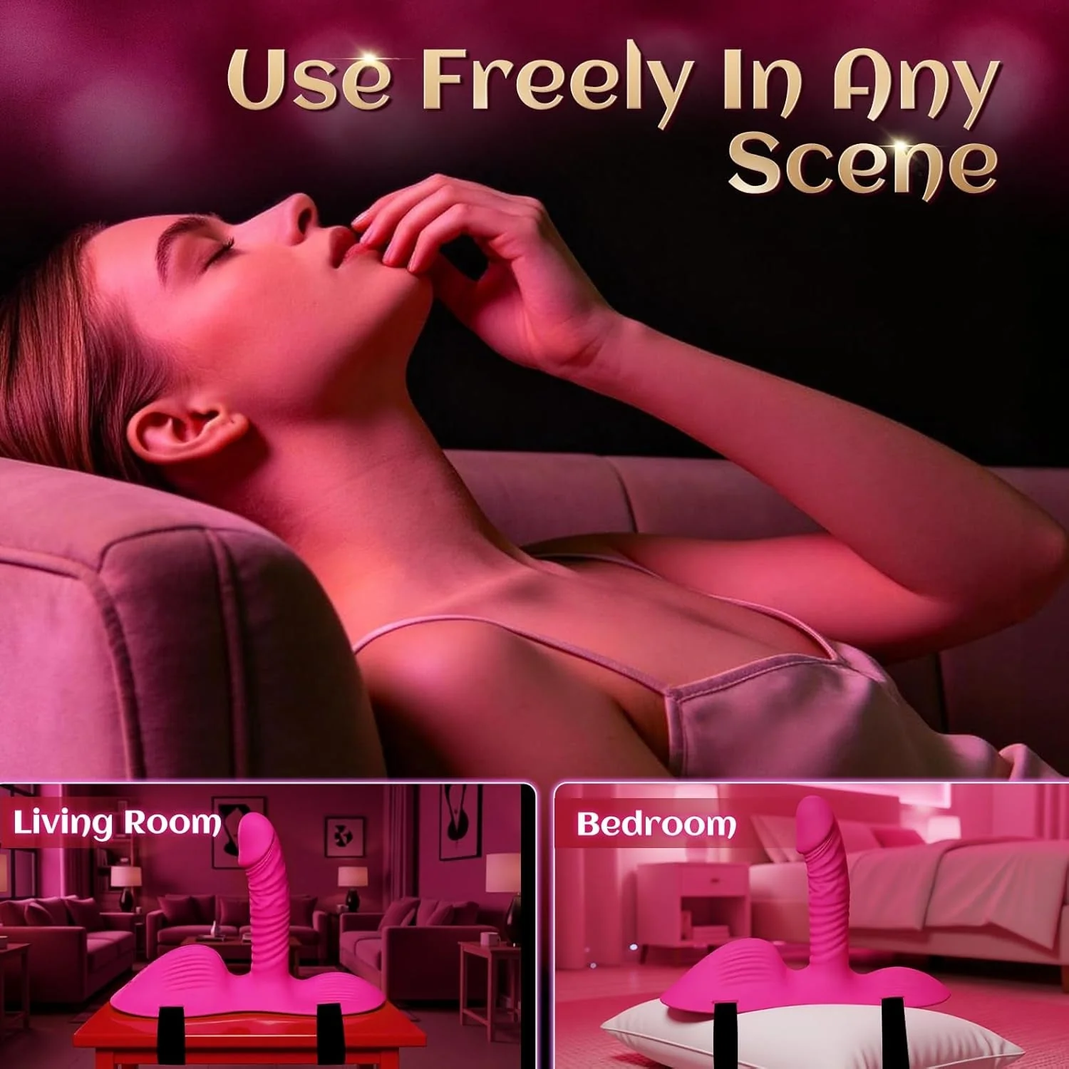 RideEase Wearable Strap-On Riding Thrusting Dildo Vibrator - Image 7