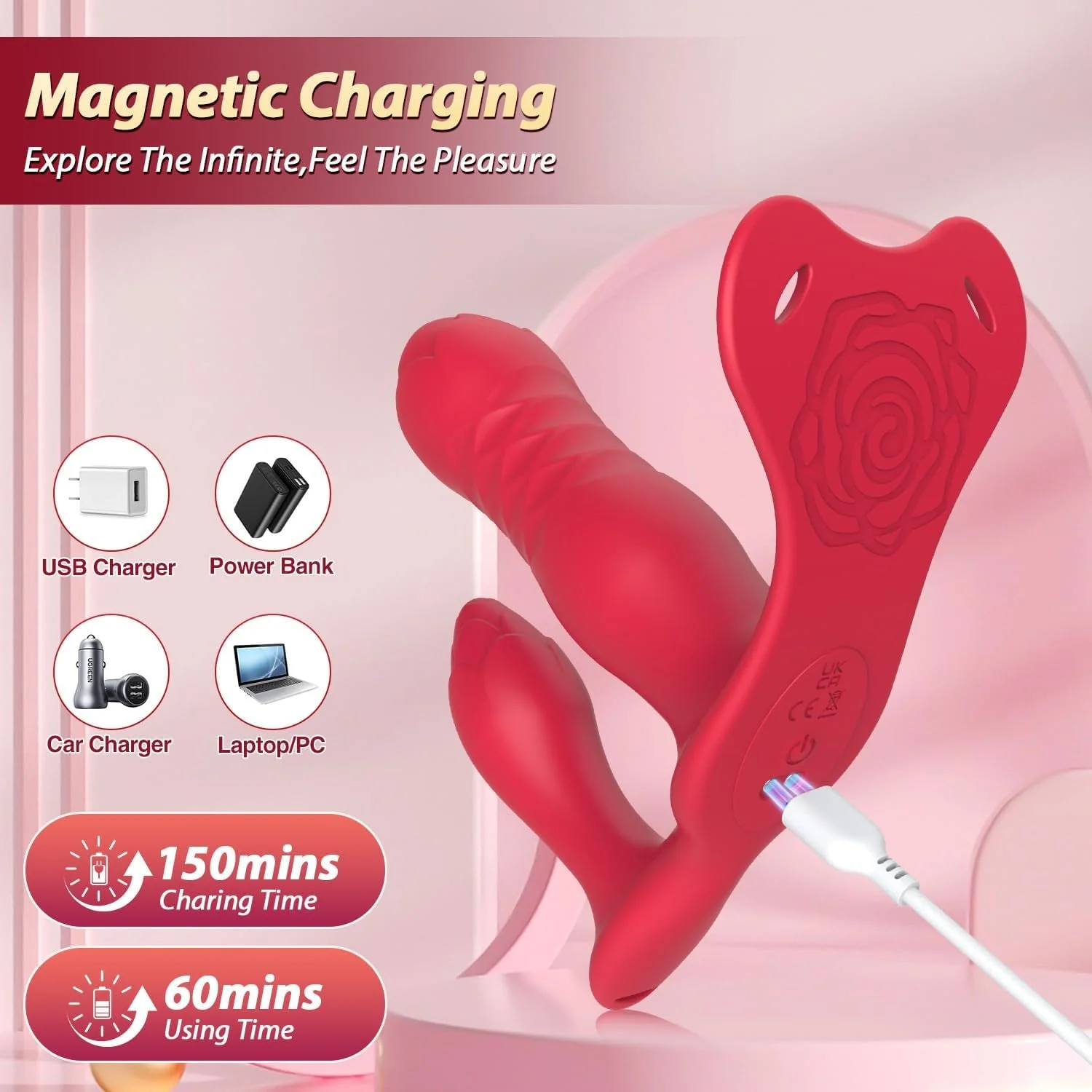 RideRhythm Remote Riding Thrusting Dildo Vibrator - Image 6
