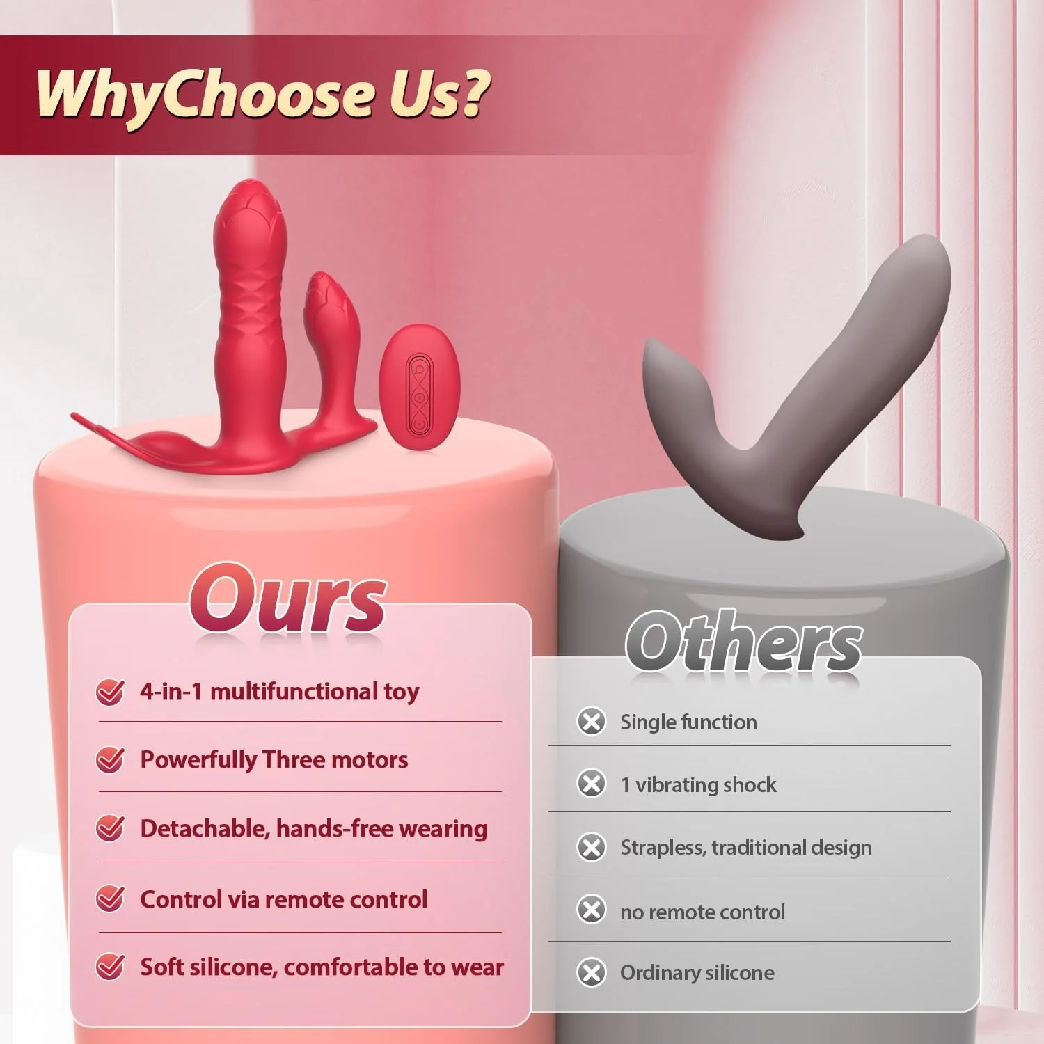 RideRhythm Remote Riding Thrusting Dildo Vibrator - Image 7
