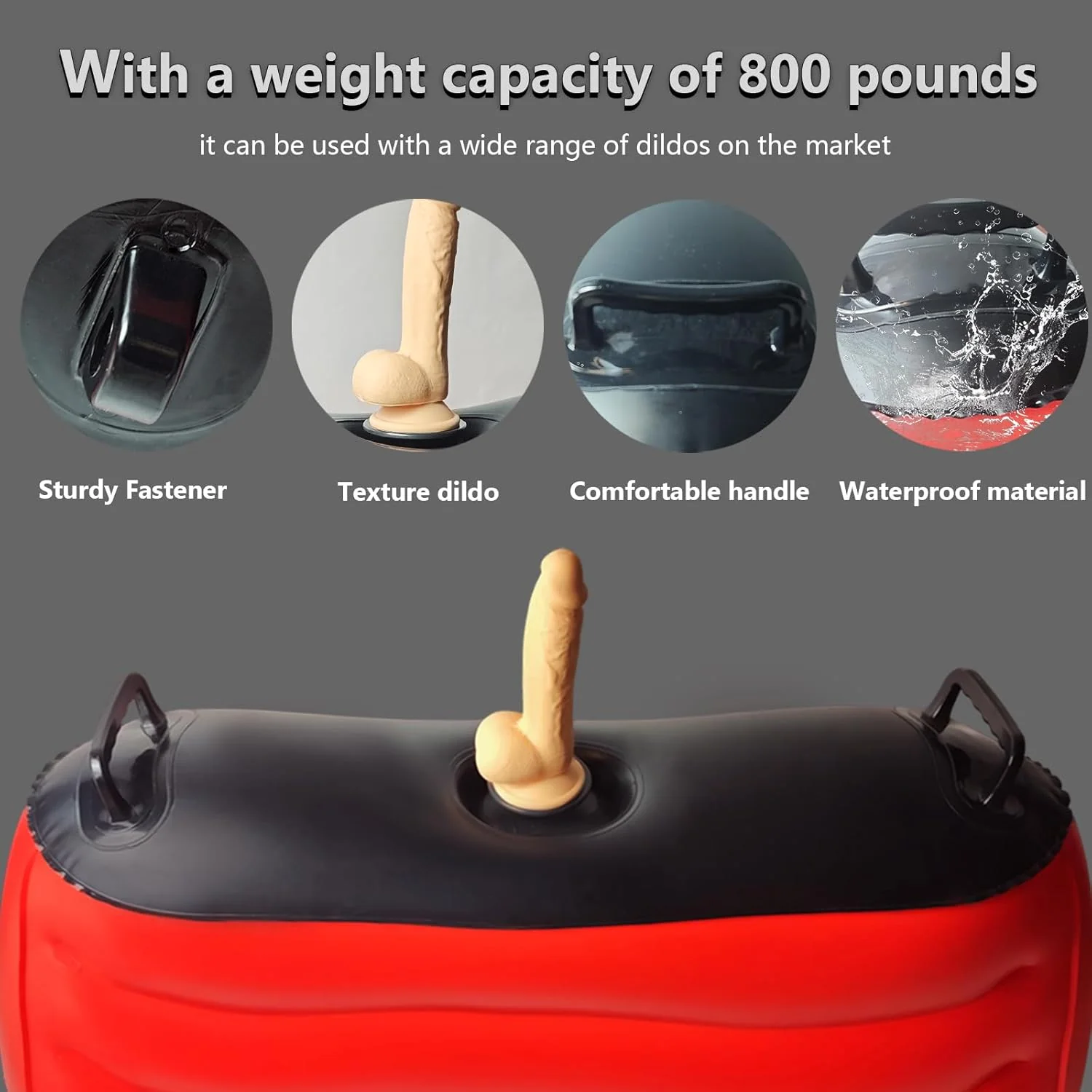 RiderX Inflatable Sex Chair with Dildo Mount - Image 5