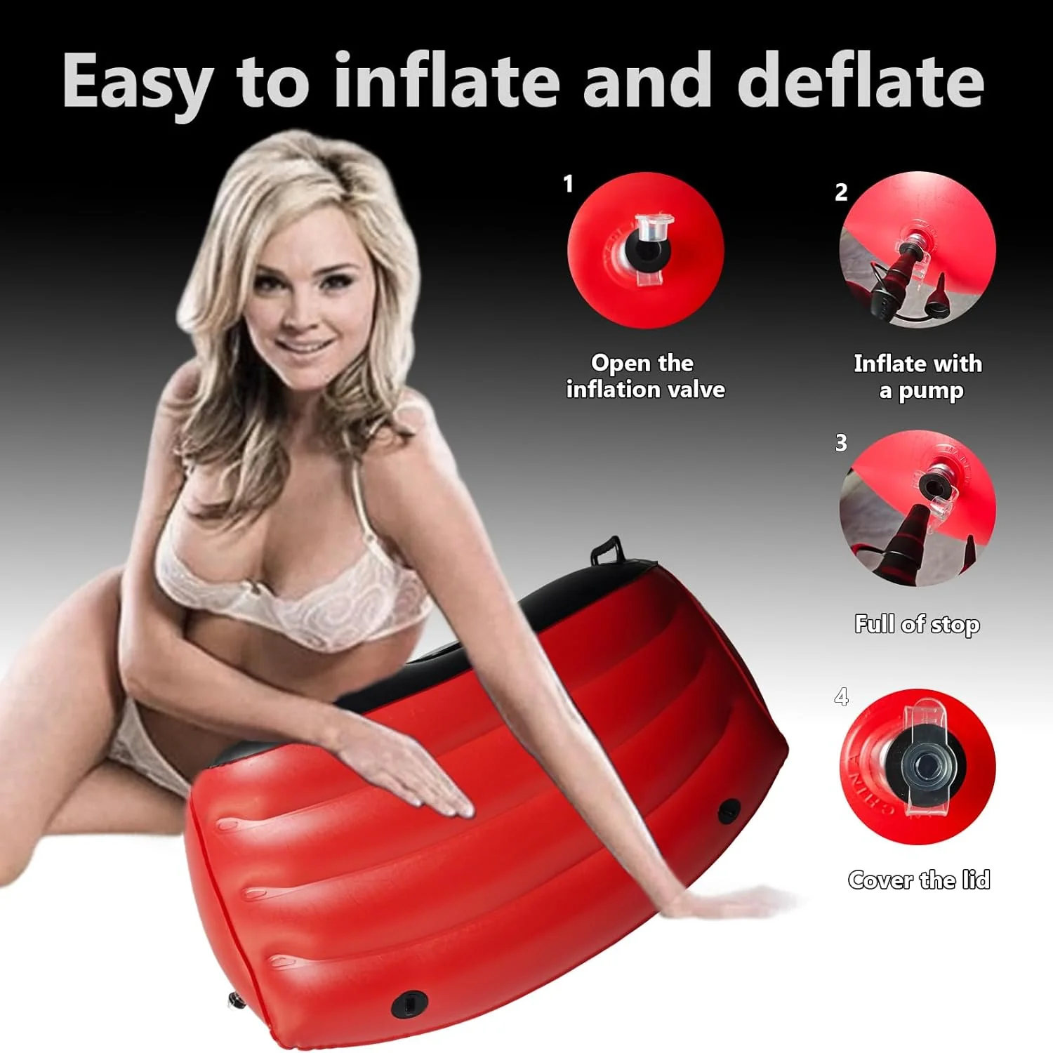 RiderX Inflatable Sex Chair with Dildo Mount - Image 6