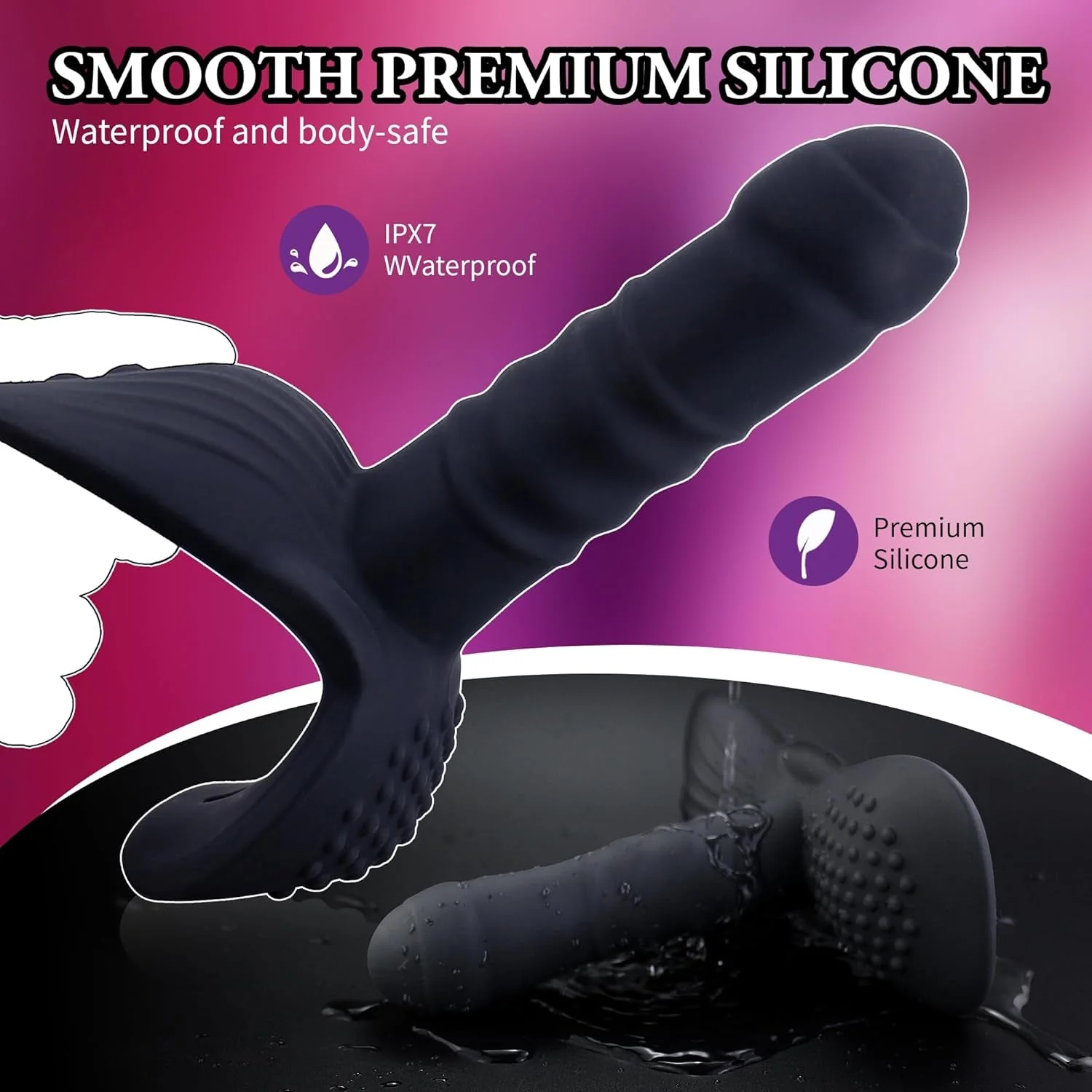 RideThrust Thrusting Ride-On Dildo Vibrator - Image 5