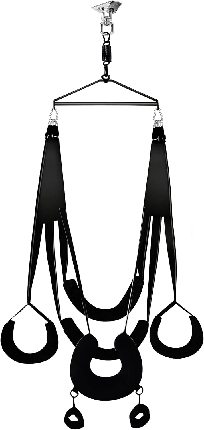 AeroGrip 360° Ceiling Sex Swing with Pillows & Cuffs - Image 8