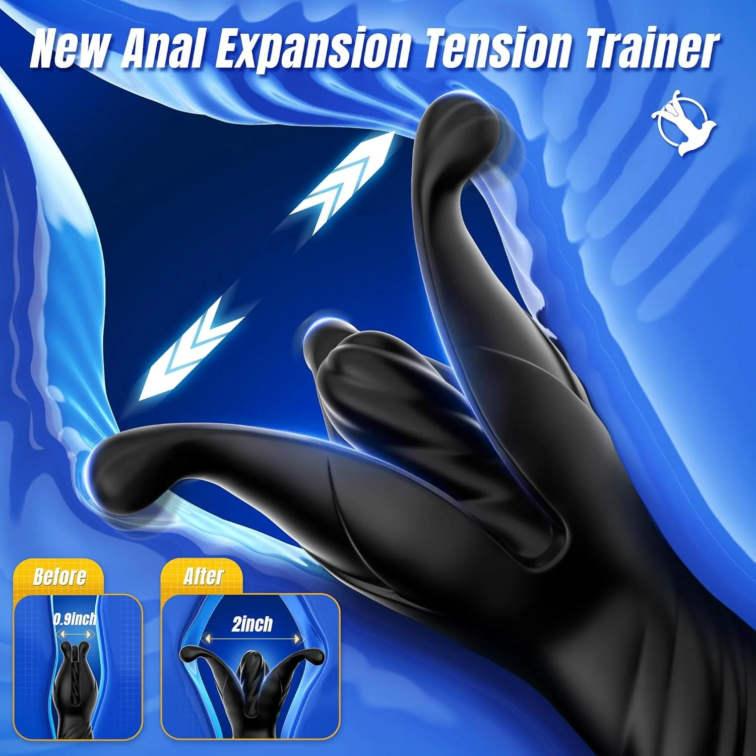 RinseHalo AI Sync Prostate Massager Male Vibrator Enema Kit - Image 2