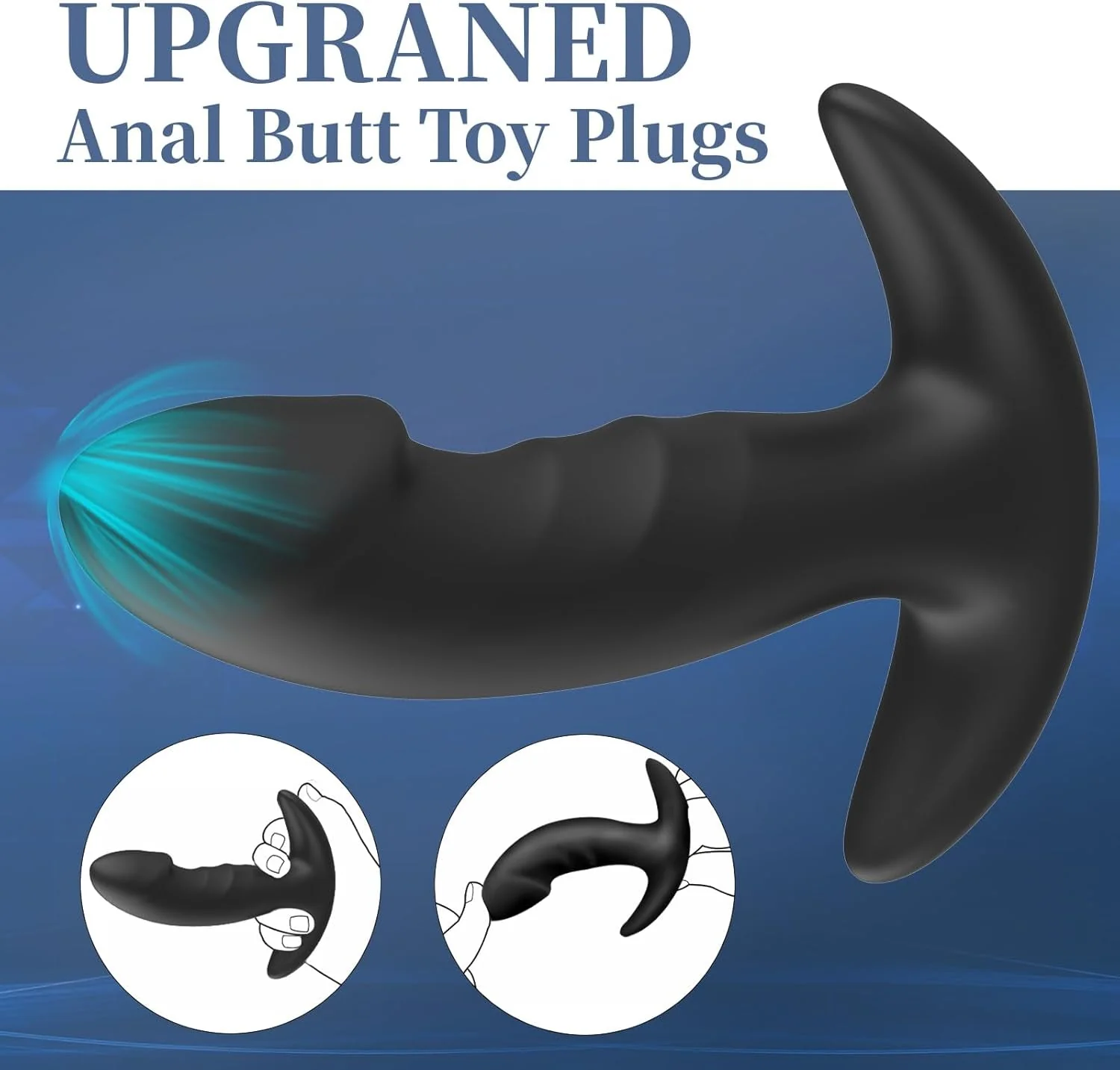 RiseTrio 3-Piece Silicone Anal Training Butt Plug Kit - Image 7