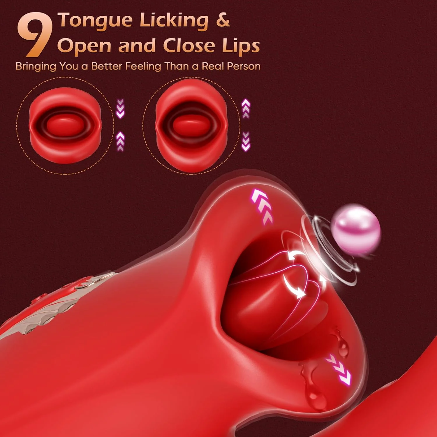 RogueBeauty 5-in-1 Licking, Vibrating & Flapping Stimulator - Image 4