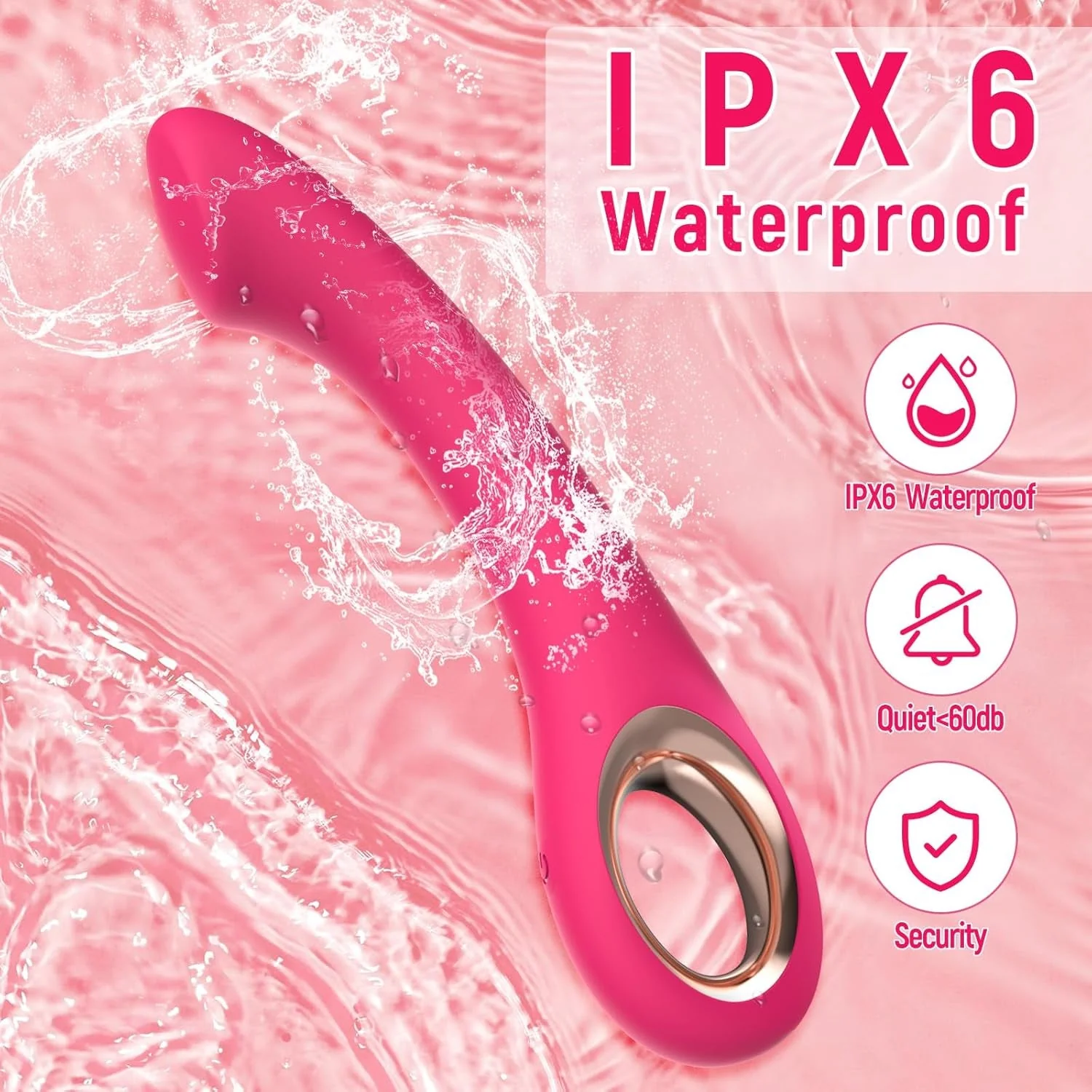 RoseArc Curved G-Spot Vibrator Wand - Image 5