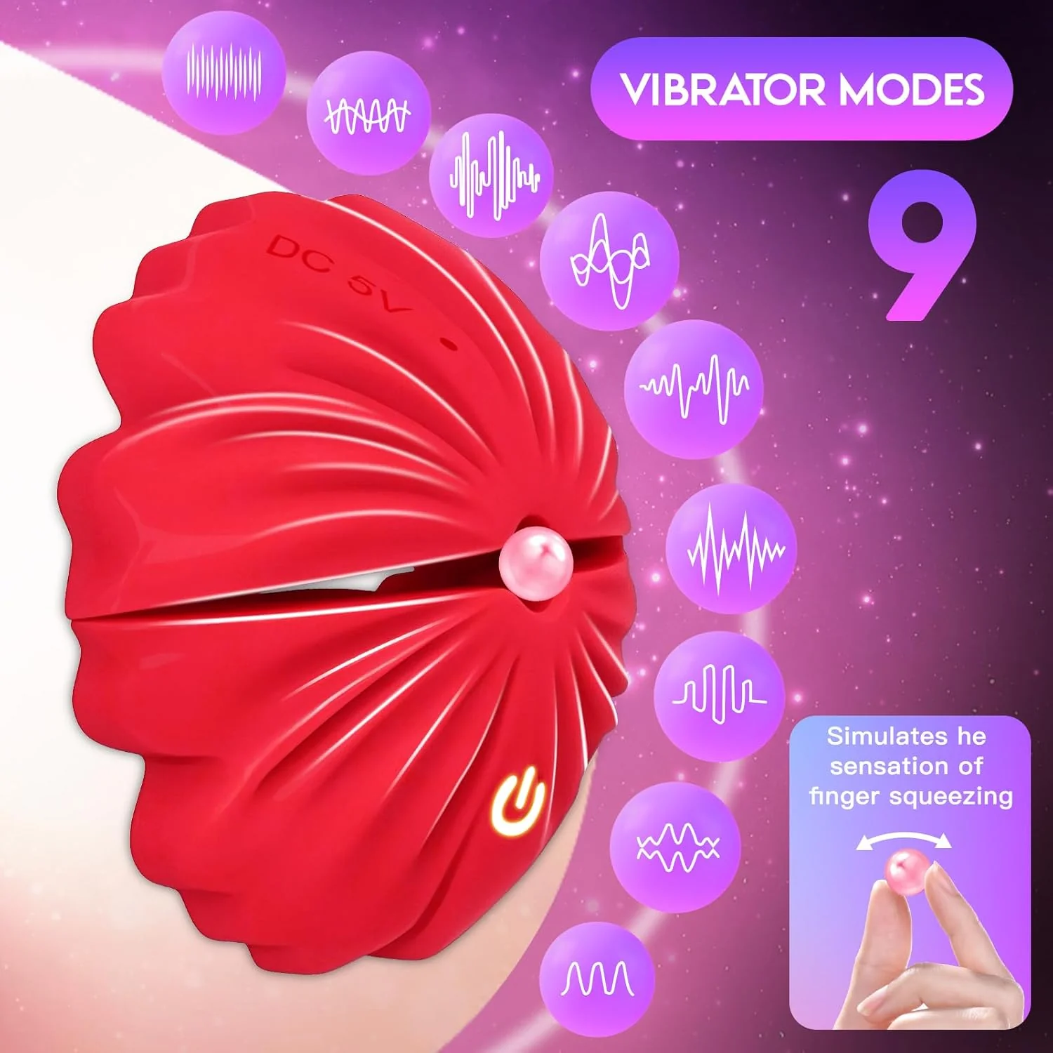 RoseBound Smart Vibrating Nipple Clamps - Image 3