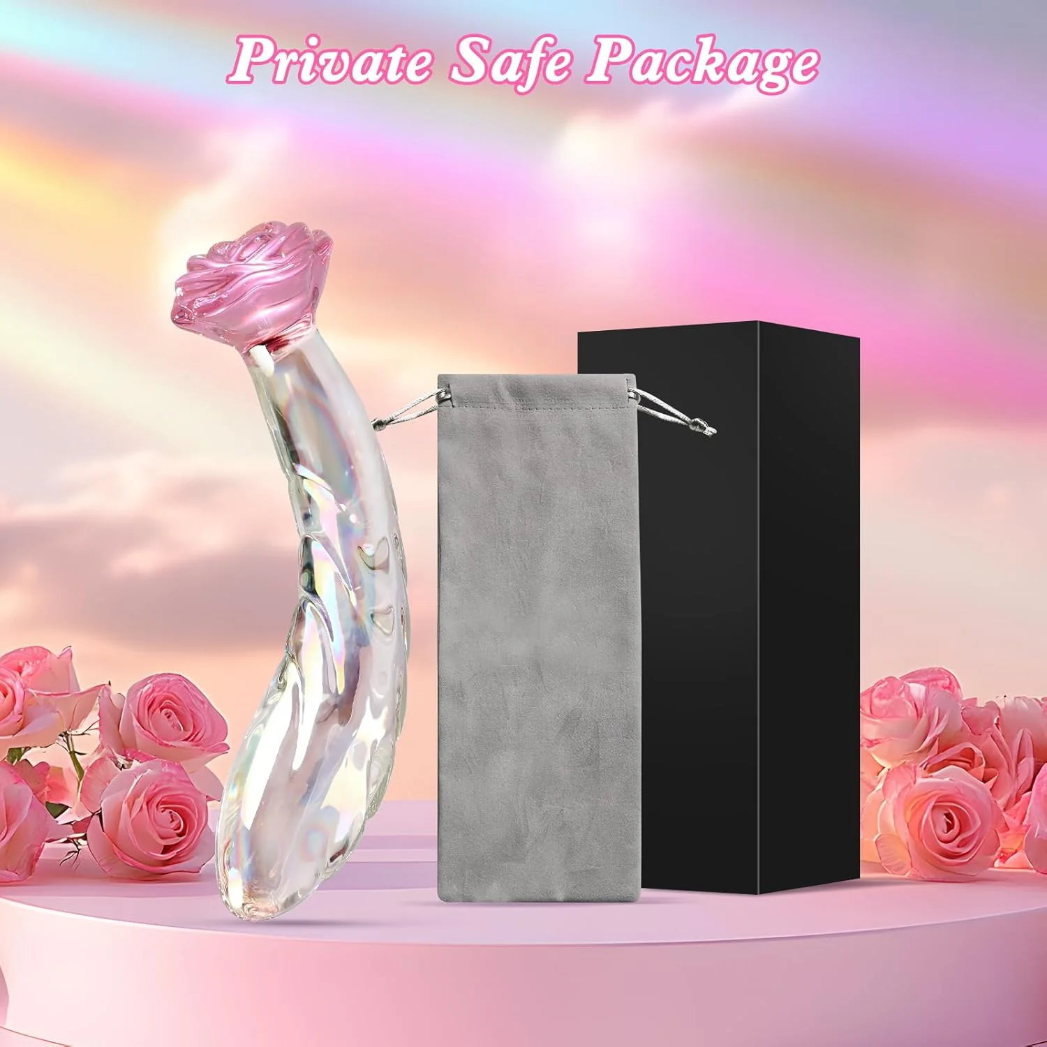 RoseFang Glass Dildo Butt Plug - Image 9