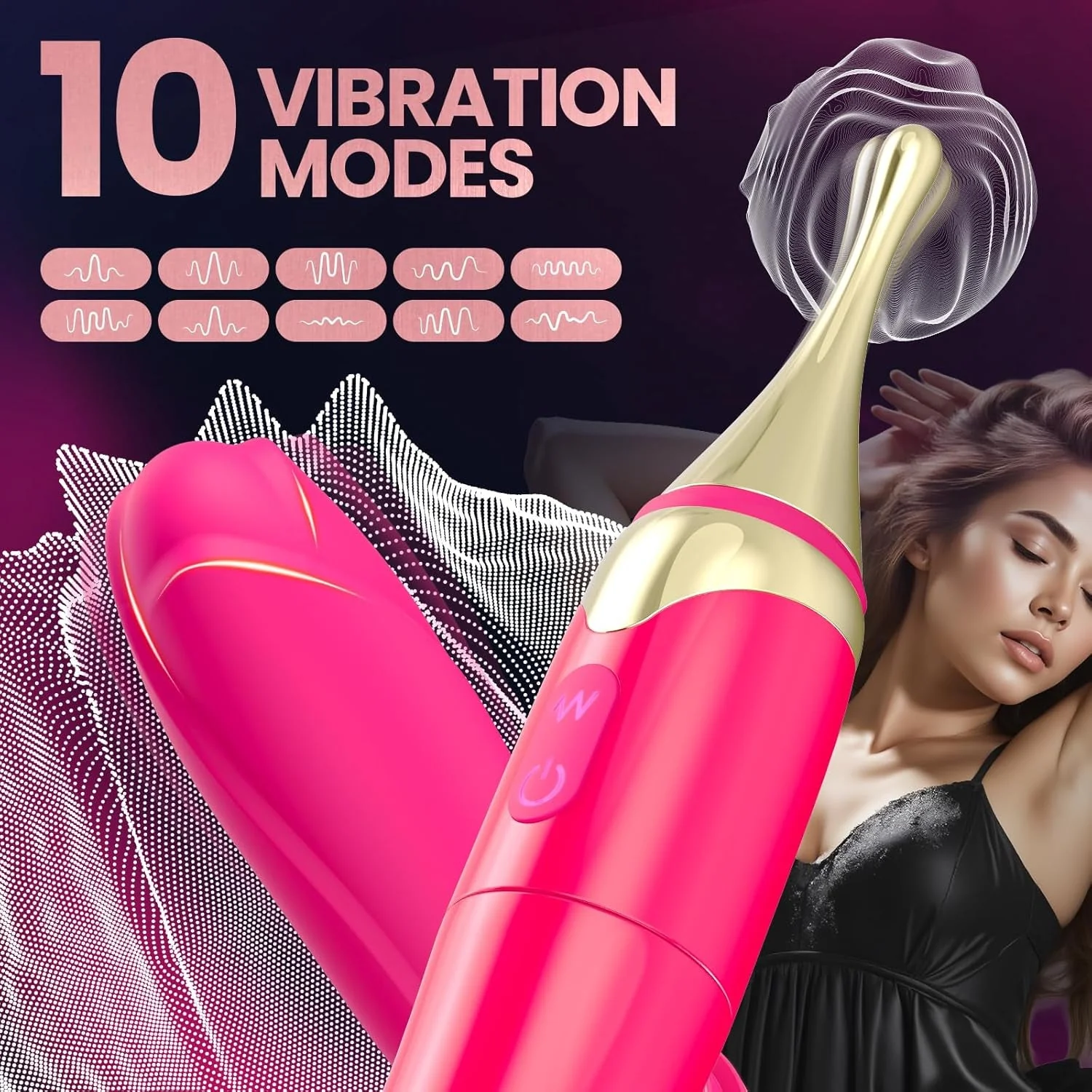 RoseFlex 5-in-1 Precision Pleasure Vibrator - Image 3