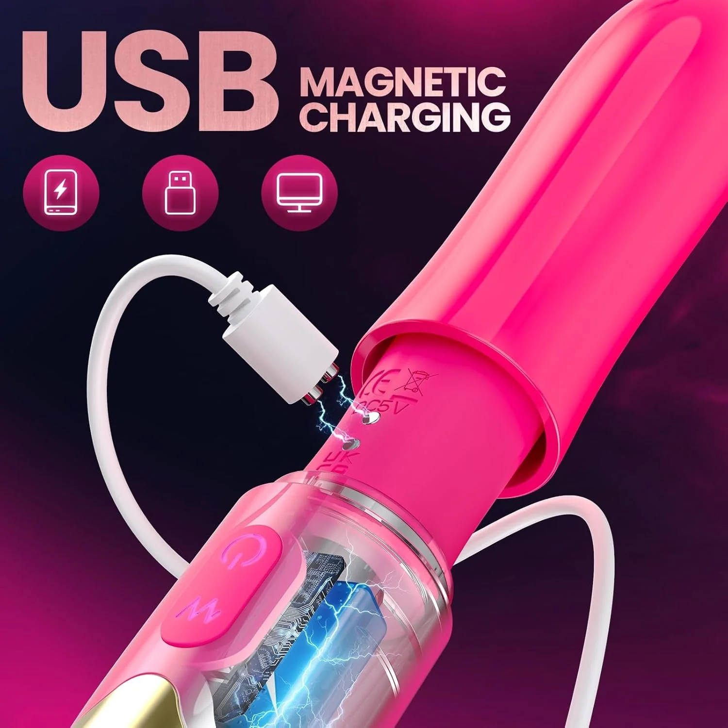 RoseFlex 5-in-1 Precision Pleasure Vibrator - Image 4