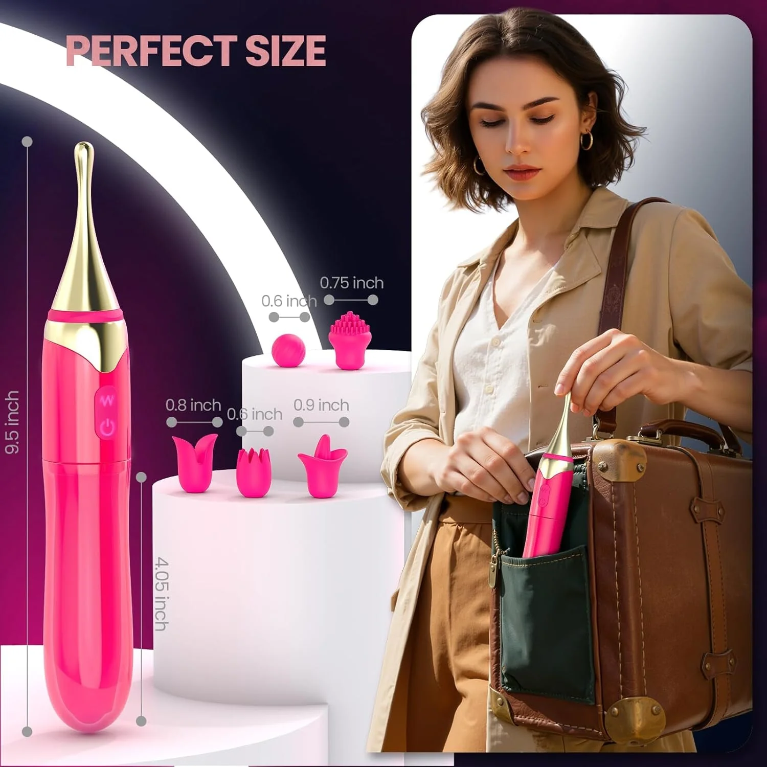 RoseFlex 5-in-1 Precision Pleasure Vibrator - Image 6
