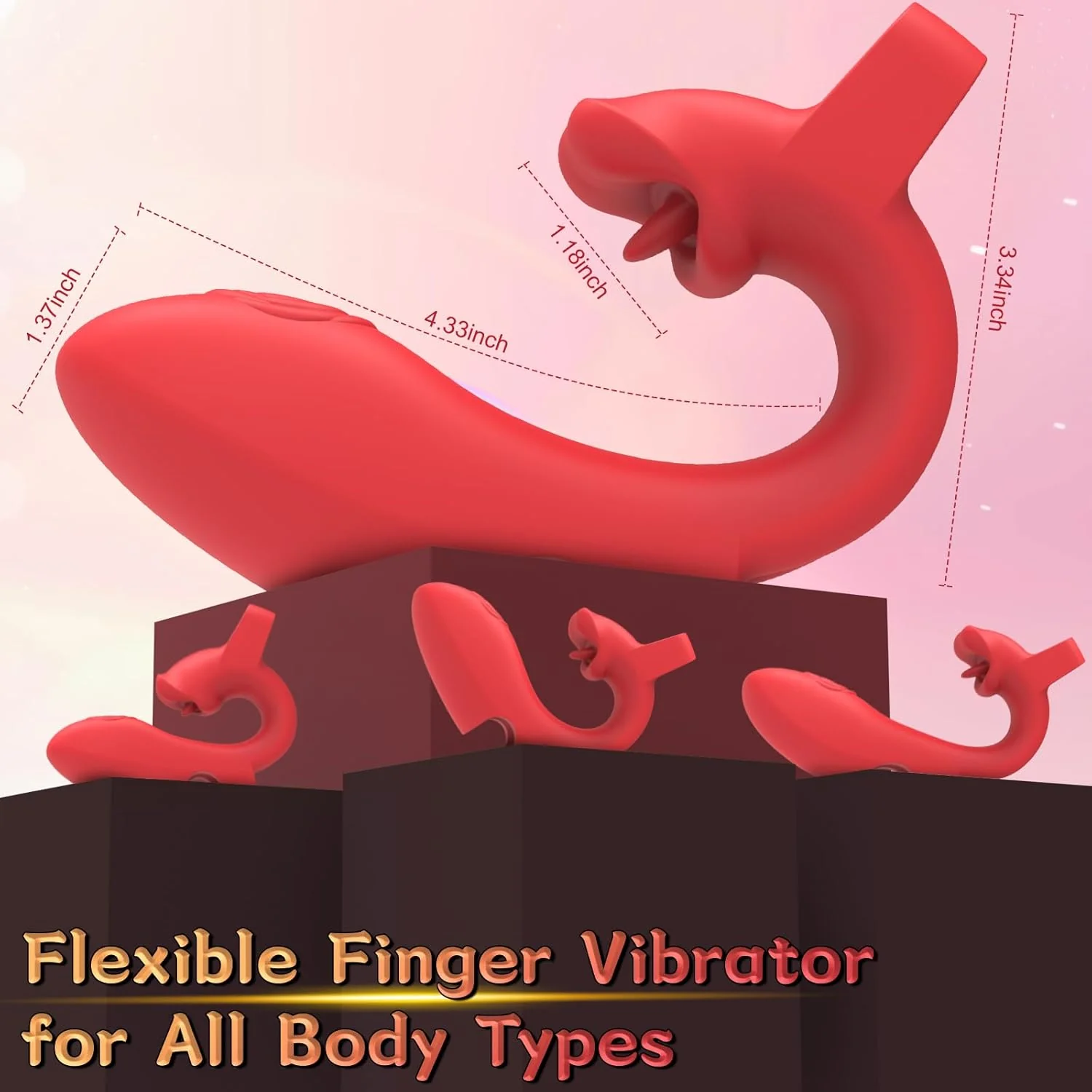 RoseFlick Dual Tease Finger Vibrator - Image 5
