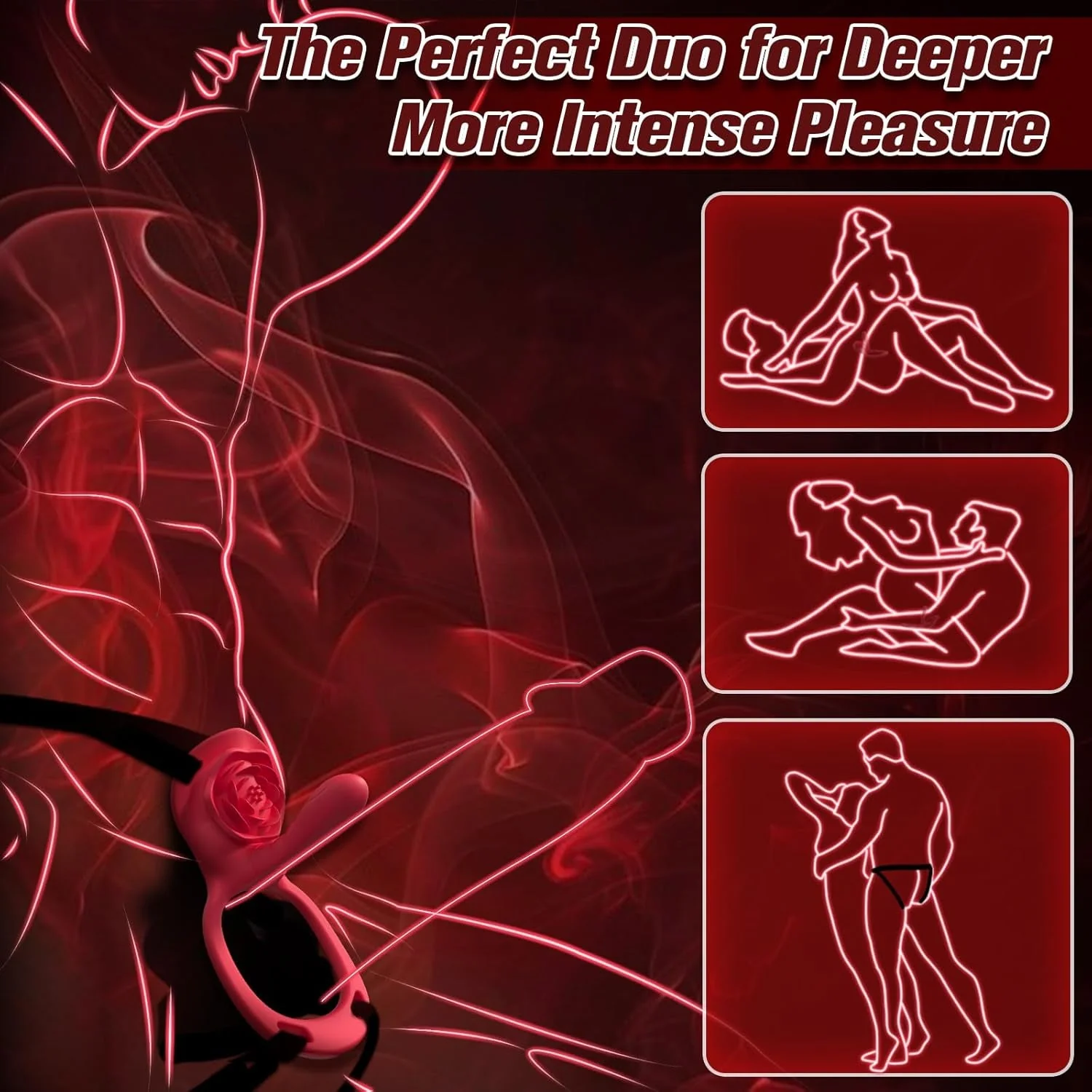 RoseMerge Wearable Dual Stimulation Couples Vibrator - Image 4