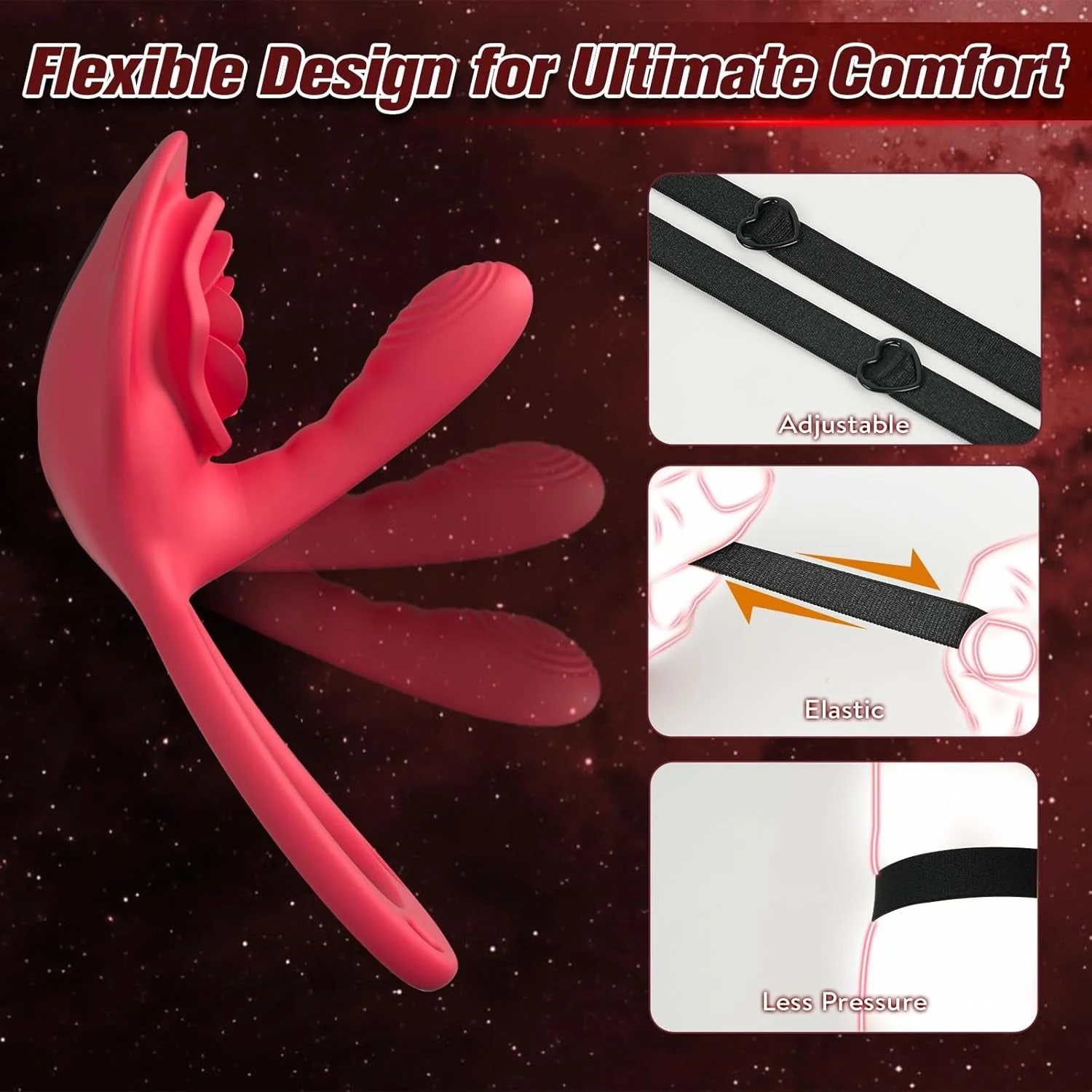 RoseMerge Wearable Dual Stimulation Couples Vibrator - Image 8