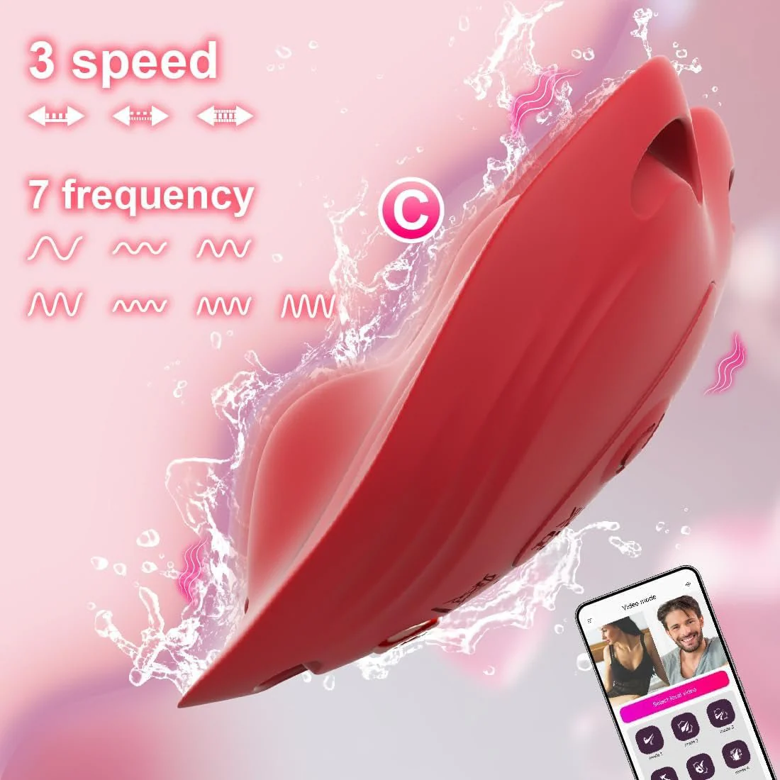 RoséMuse App Control Heart-Shaped Panty Vibrator - Image 3