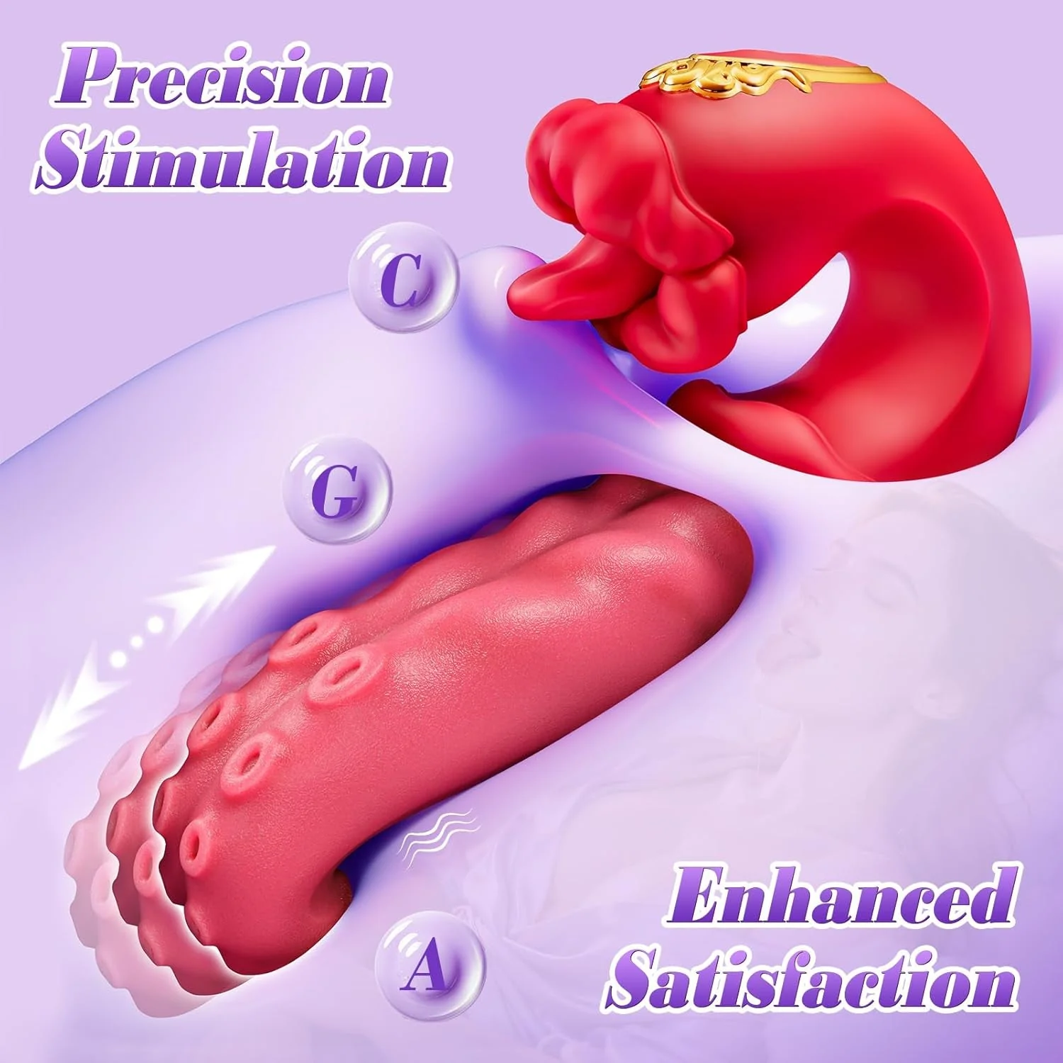 RoseOrbit 360° Dual-Action Tongue Rotation Vibrator - Image 2