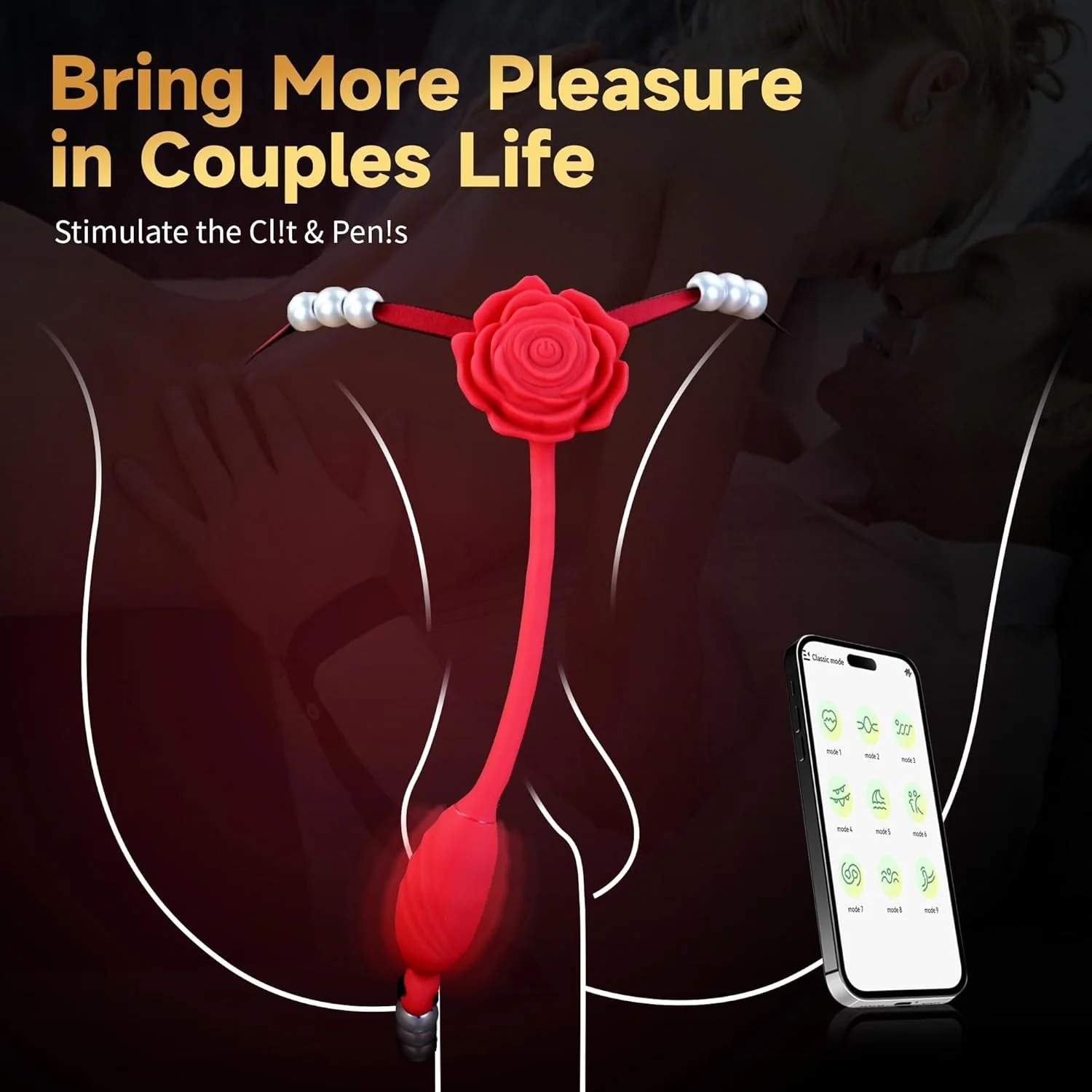 RosePearl App Control Wearable Panty Thong Vibrator - Image 3