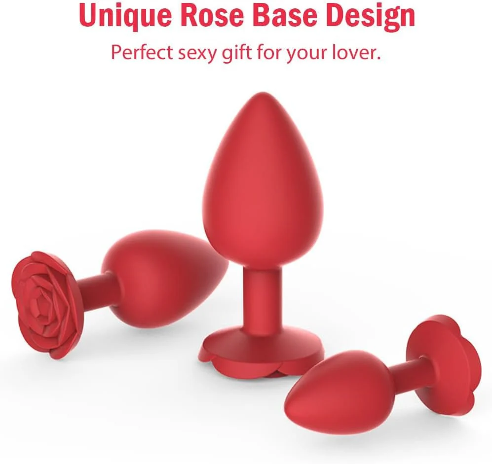 RosePetal Silicone Rose Butt Plug - Image 4