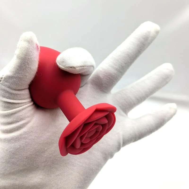 RosePetal Silicone Rose Butt Plug - Image 6
